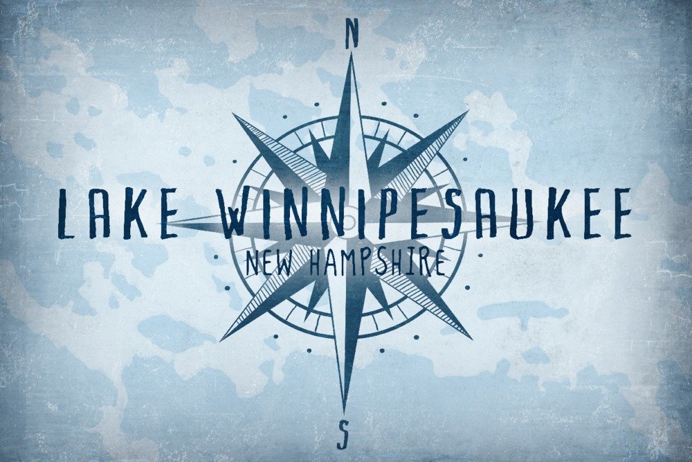 Lake Winnipesaukee New Hampshire Metal Wall Art - 24x36 Gallery Quality Aluminum Decor for Home & Office - Perfect for Lake Houses, Cabins & Coastal Themed Spaces