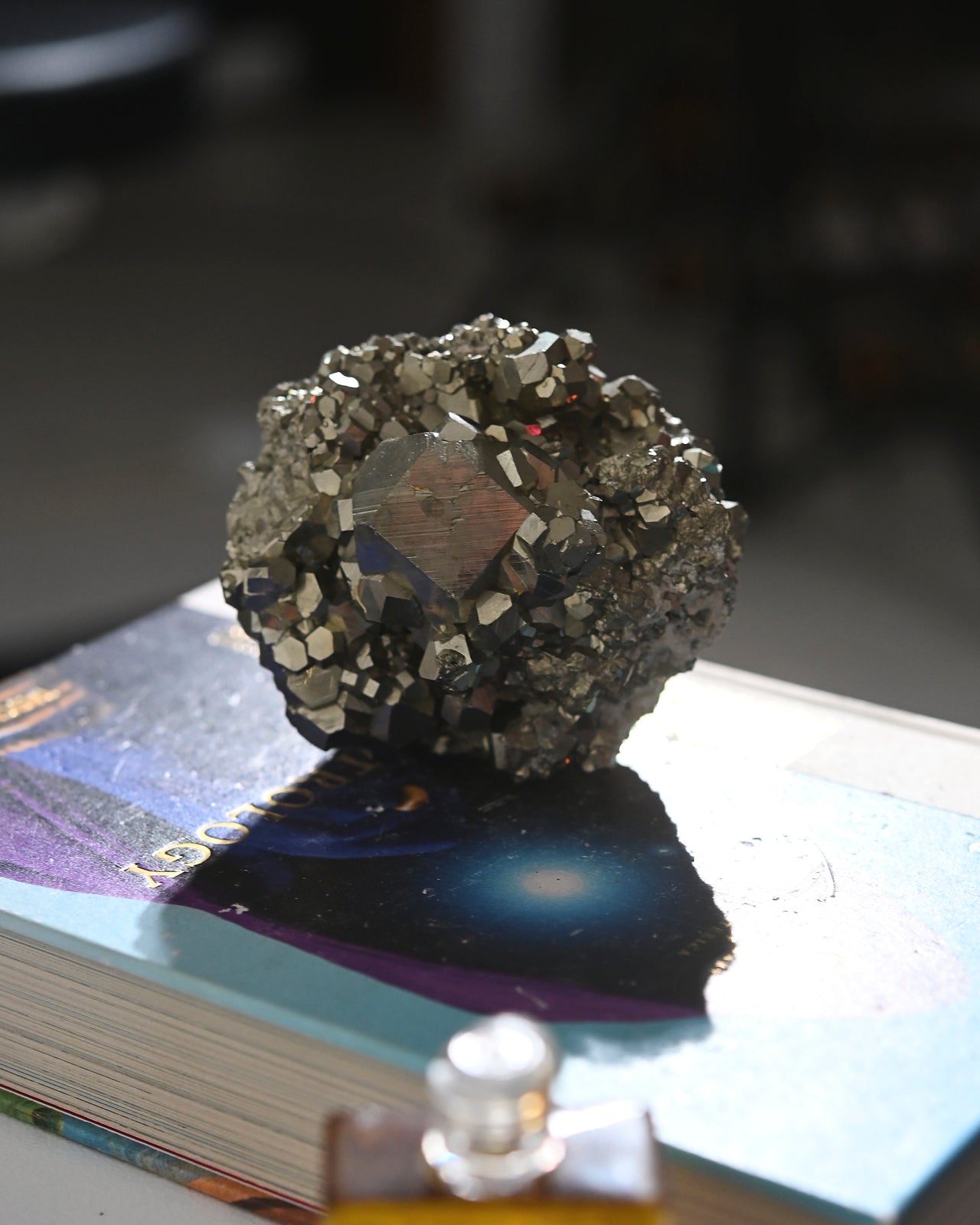 Natural Pyrite Crystal Cluster - 2.6lbs Raw Mineral Specimen for Home Decor, Meditation & Healing | Perfect for Rock Collectors, Feng Shui & Spiritual Practices