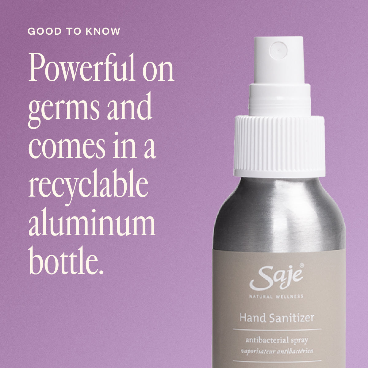 Antibacterial Hand Sanitizer Spray - 70% Alcohol for Effective Germ Killing - Perfect for Travel, Office & Home Use