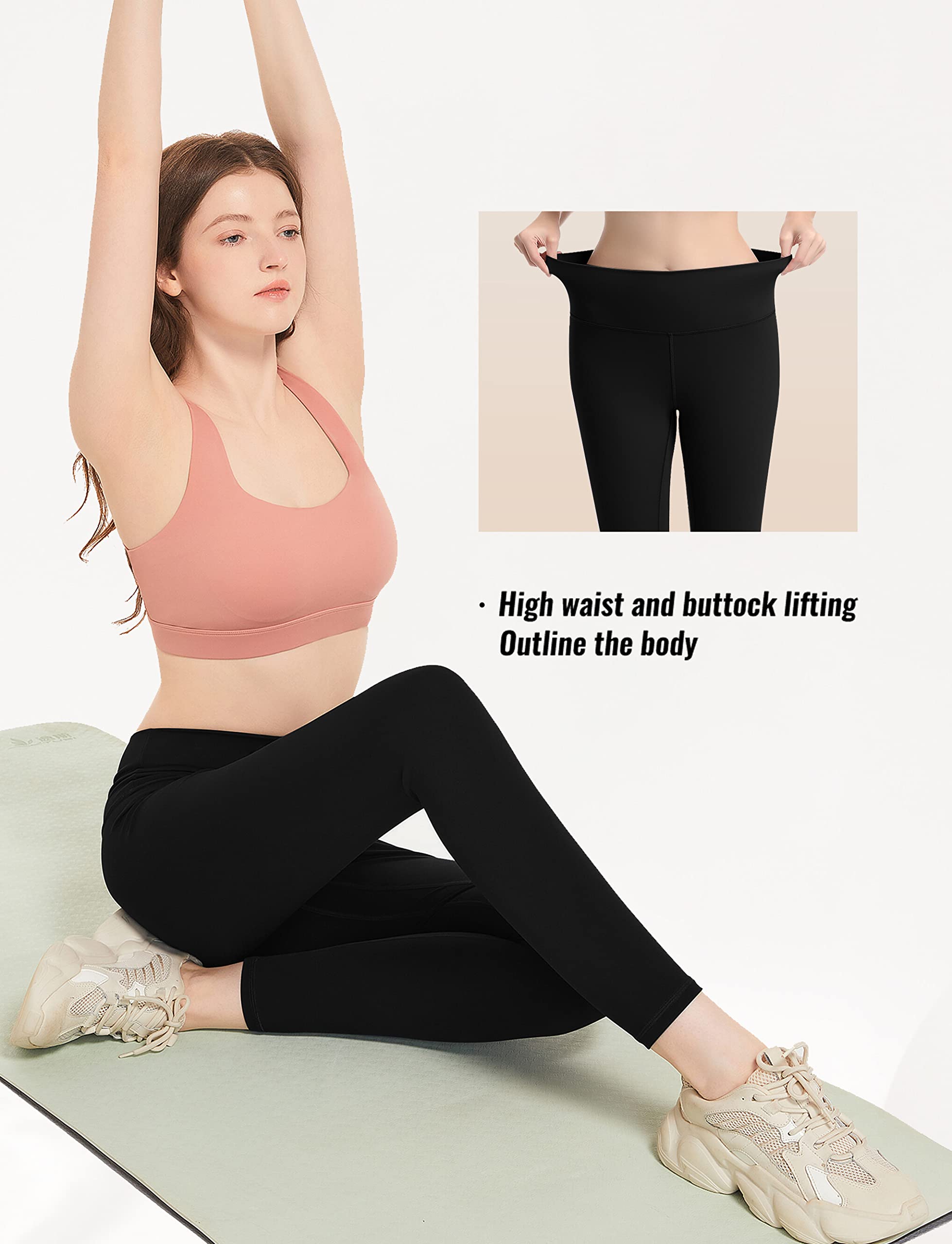 Best Women's High Waist Tummy Control Workout Leggings - Seamless Soft Compression Yoga Pants for Gym, Running & Athletic Wear - Perfect for Yoga, Pilates, HIIT & Everyday Active Lifestyle