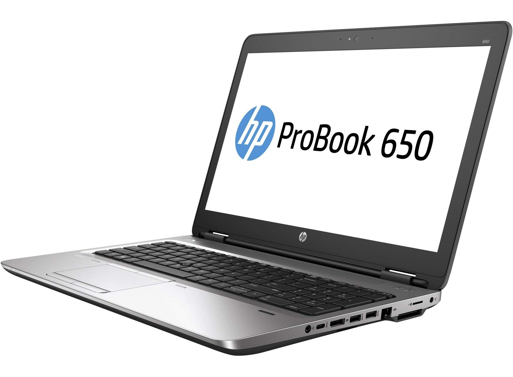 HP ProBook 650-G2 Business Laptop - Intel Core i5-6200U, 8GB RAM, 256GB SSD, DVD-RW, WiFi & Bluetooth, Backlit Keyboard, HD Webcam, 15.6