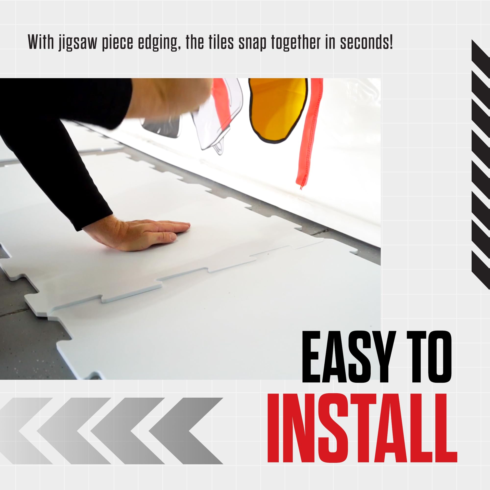 Snipers Edge Hockey - 30 SQ FT Skateable Synthetic Ice Panels for Hockey Training - Commercial-Grade Two-Sided Hockey Flooring Tiles - Perfect for Home Practice, Backyard Rinks & Professional Training Facilities