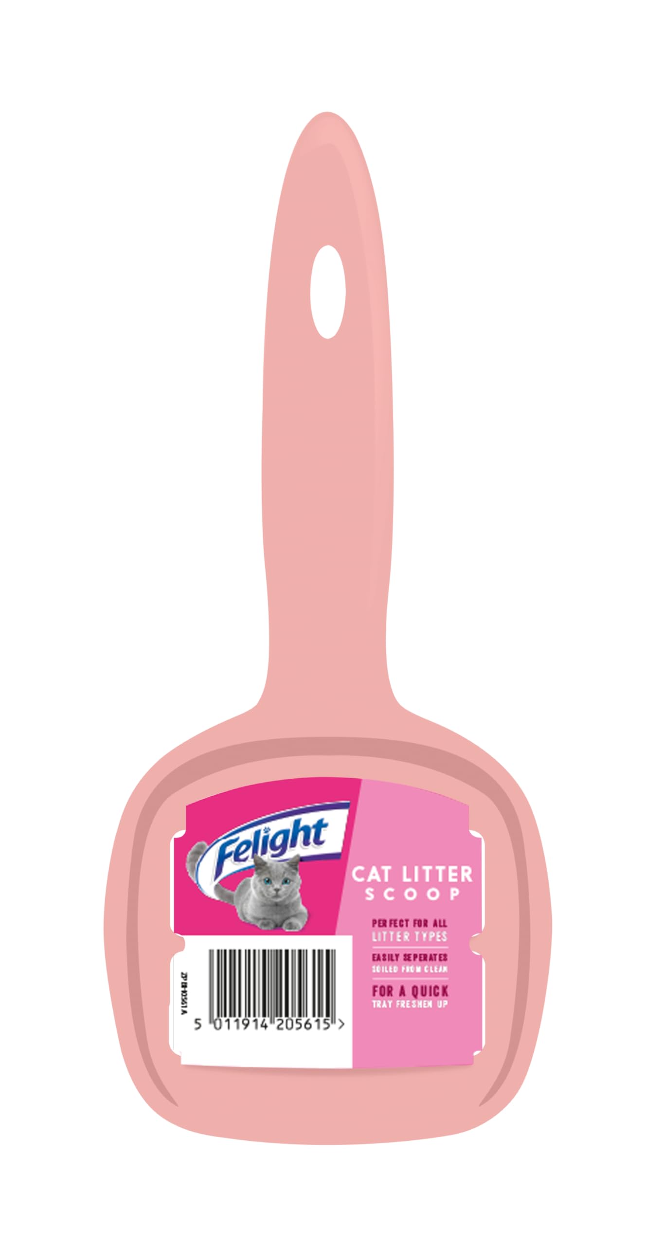 Felight Cat Litter Scoop - Durable Stainless Steel Scooper with Ergonomic Handle for All Litter Types | Easy to Clean & Rust-Proof | Perfect for Daily Litter Box Cleaning (Assorted Colors) - Made in UK