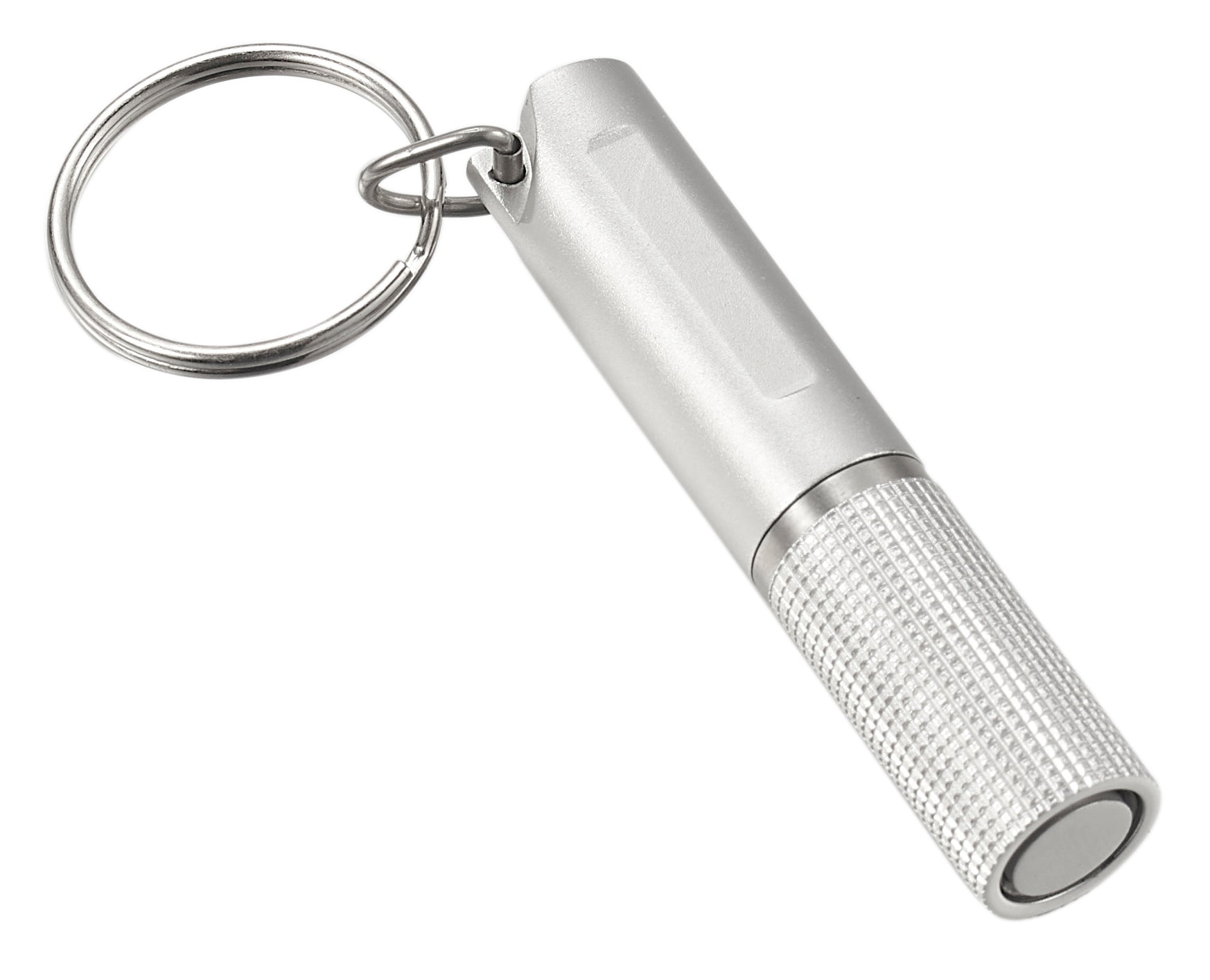 Visol Baton Cigar Punch with Keychain - Silver Stainless Steel Cutter for Cigars | Perfect for Outdoor, Travel & Gifts for Cigar Lovers