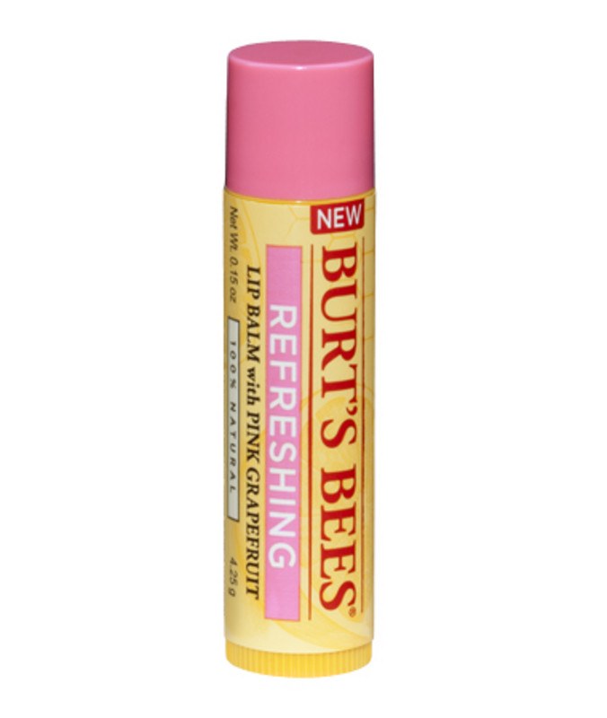 Burt's Bees Lip Balm Tube - Pink Grapefruit Flavor, 0.15 oz | Moisturizing & Natural Lip Care for Dry Lips | Perfect for Daily Use, Outdoor Activities & Travel