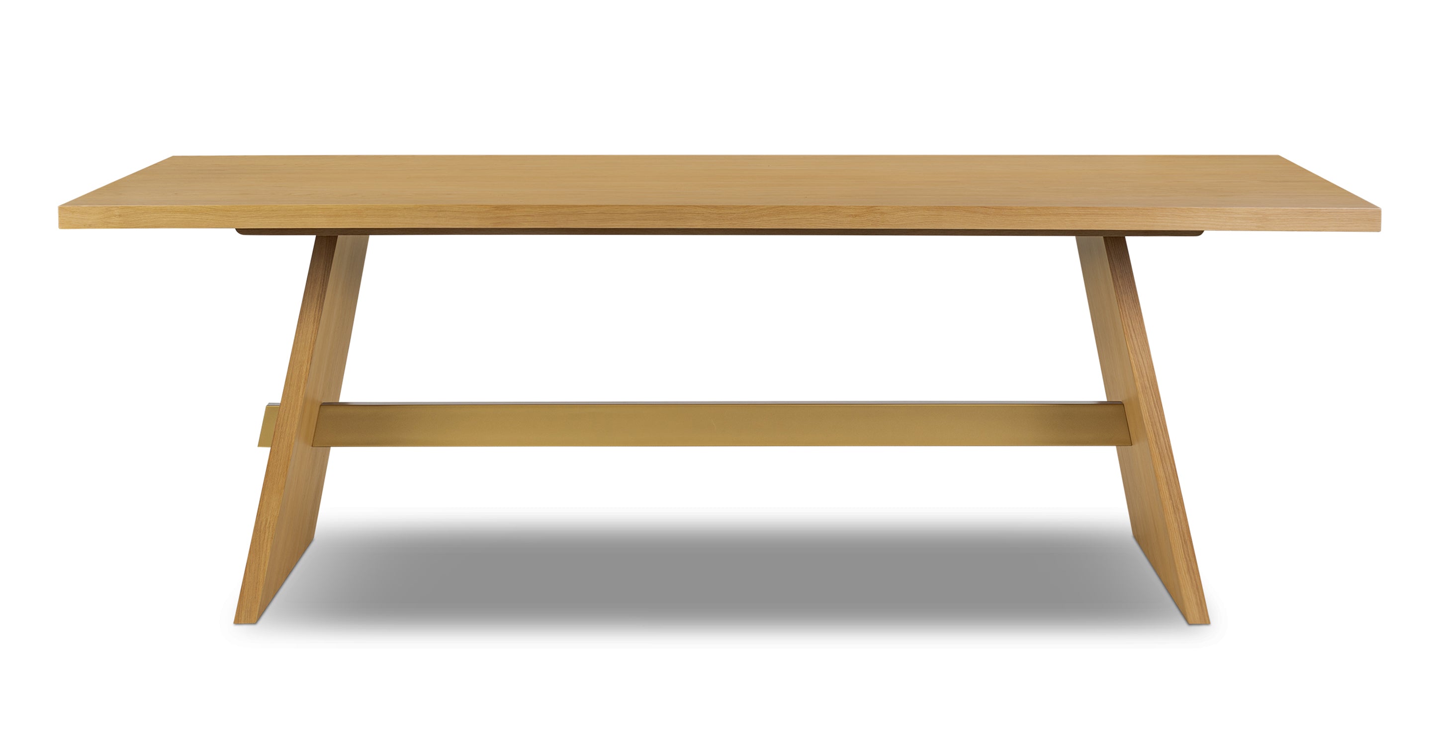 Reims 86.5 Inch Modern Dining Table - Solid Wood Kitchen Table for 6-8 People - Perfect for Family Dinners & Entertaining Guests