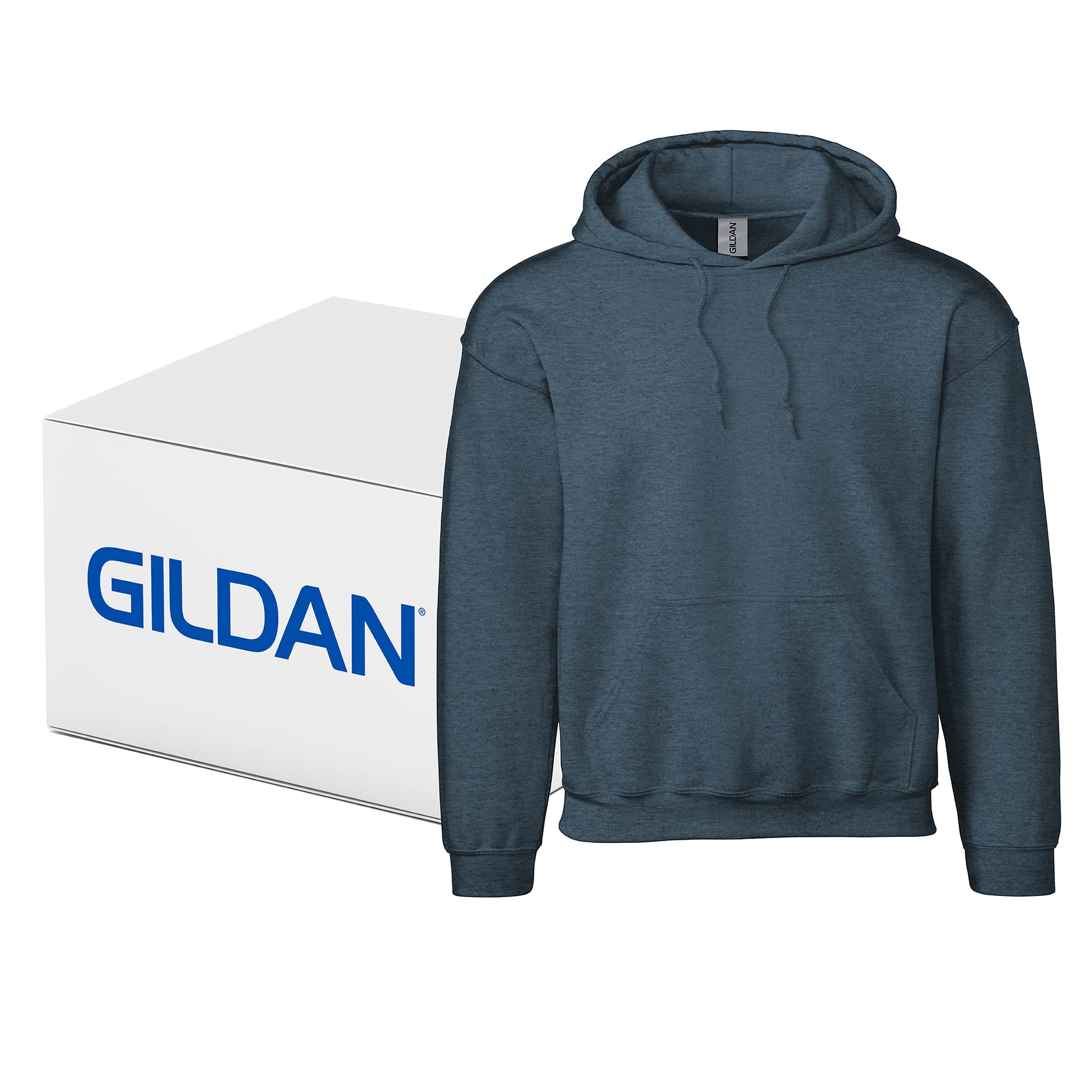 Gildan Unisex Adult Fleece Hoodie Sweatshirt - Soft Warm Pullover Hooded Sweatshirt for Men & Women, Style G18500 (Multipack) - Perfect for Casual Wear, Gym, Outdoor Activities & Cold Weather Layering