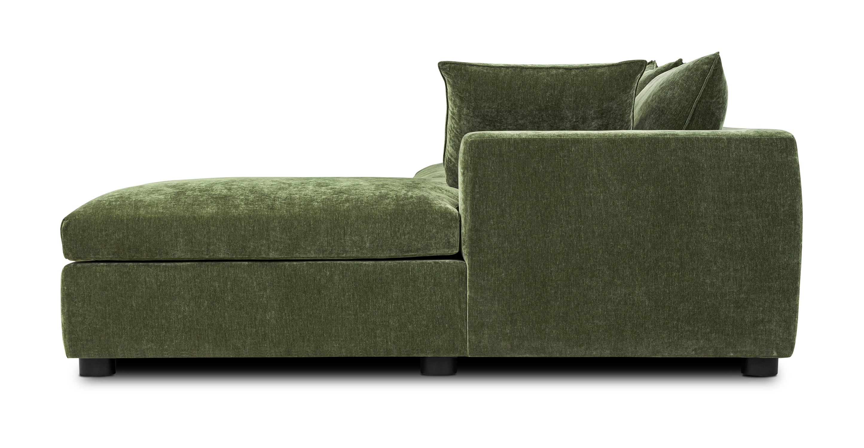 Milo Right Facing Sleeper Sectional Sofa with Chaise - Modern L-Shaped Couch for Small Spaces - Perfect for Living Room, Apartment, and Home Theater Comfort