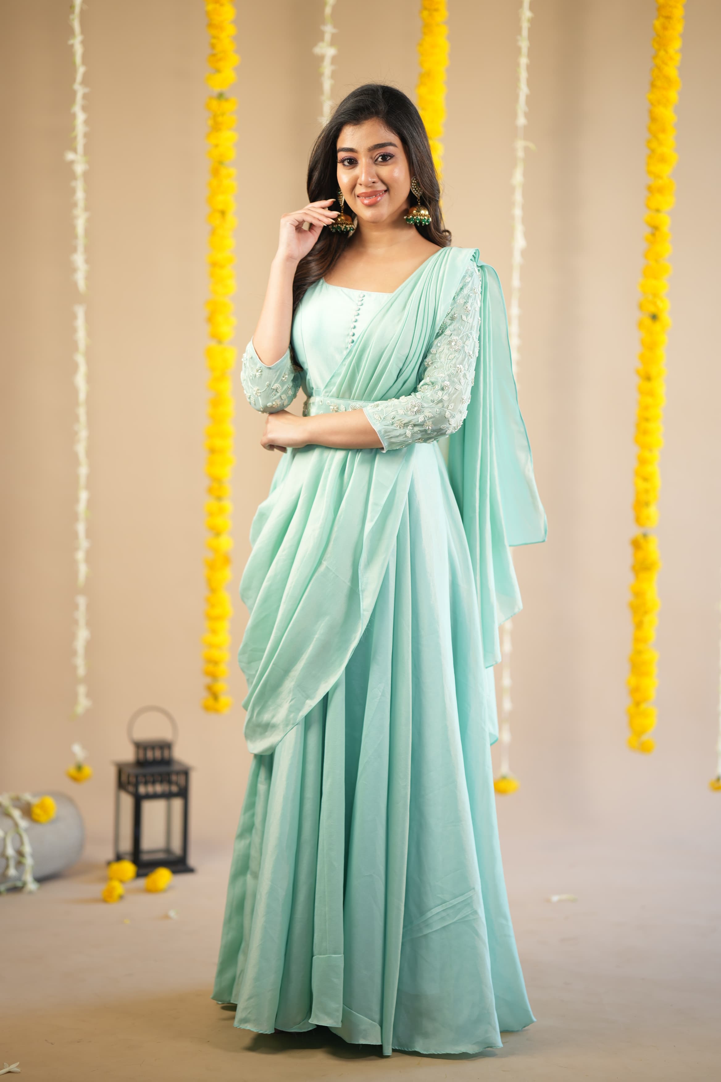 DD603 Surabi Designer Drape Wear - Elegant Women's Fashion for Parties, Weddings & Special Occasions