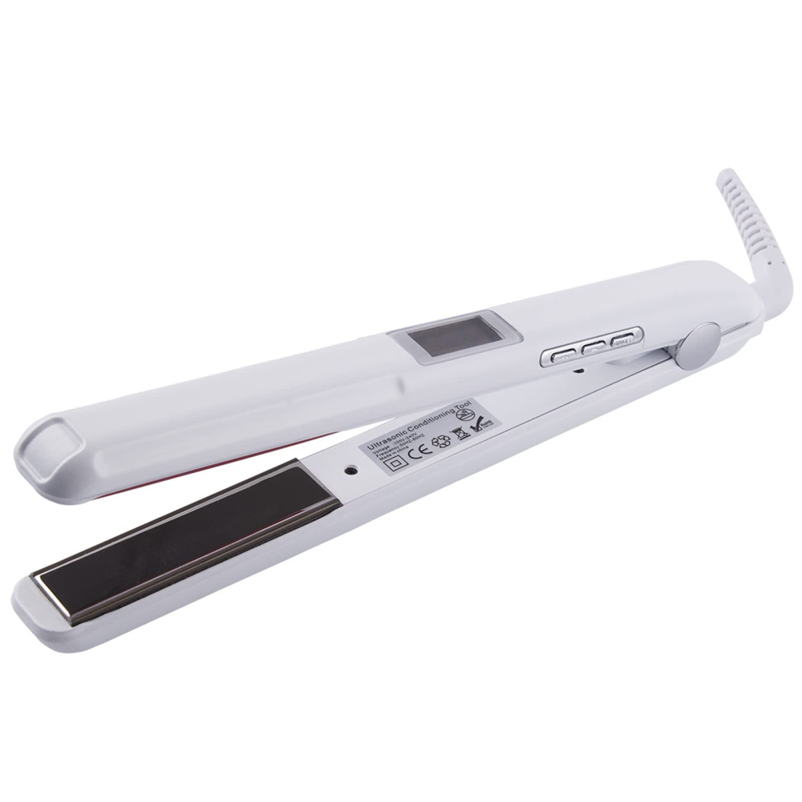 Professional Hair Straightener for Women - Infrared & Ultrasonic Hair Conditioner, Cold Perm Styling Tool with Nursing Splint - White | Perfect for Salon, Home Use & Travel Styling