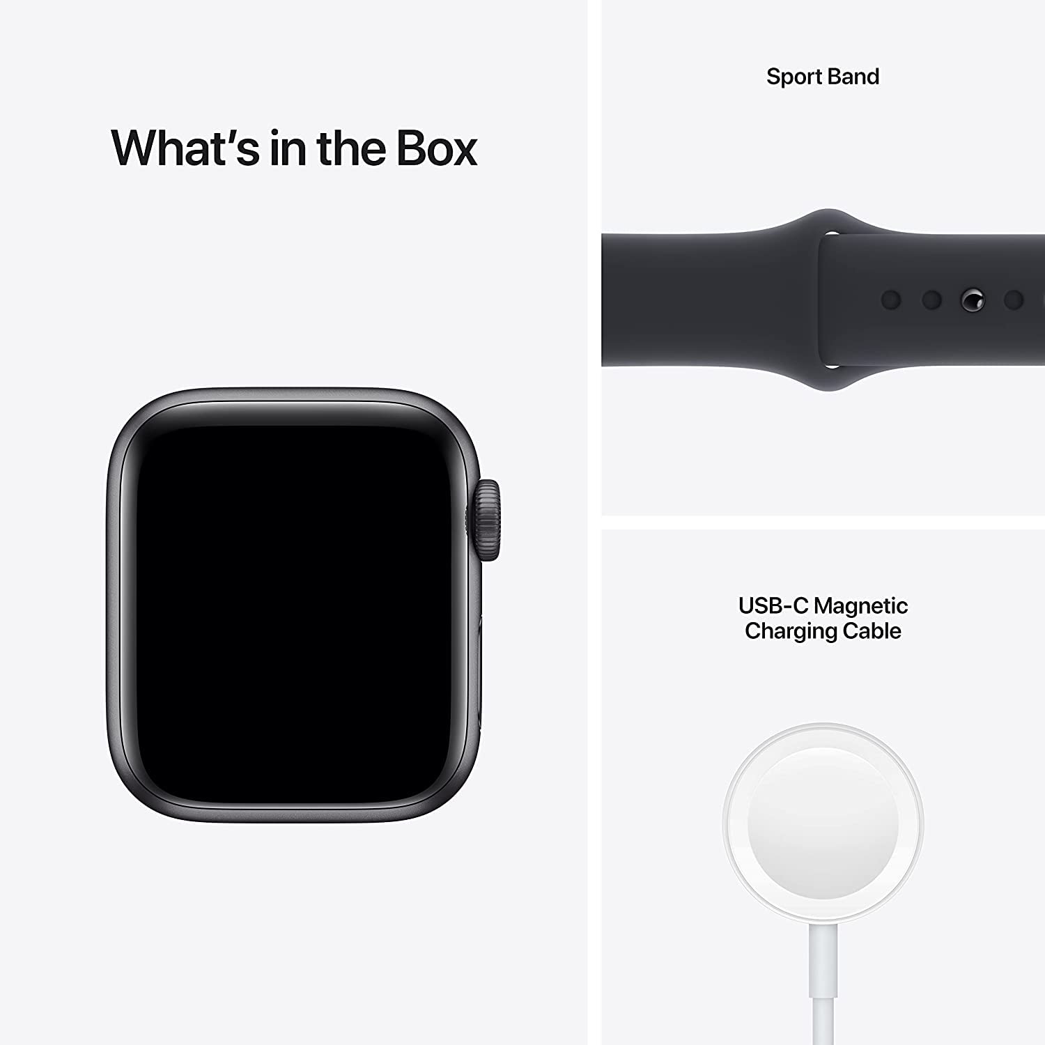 Apple Watch SE (GPS, 44mm) - Space Gray Aluminum Case with Midnight Sport Band - Renewed Premium Smartwatch for Fitness Tracking & Notifications - Perfect for Running, Swimming & Daily Use