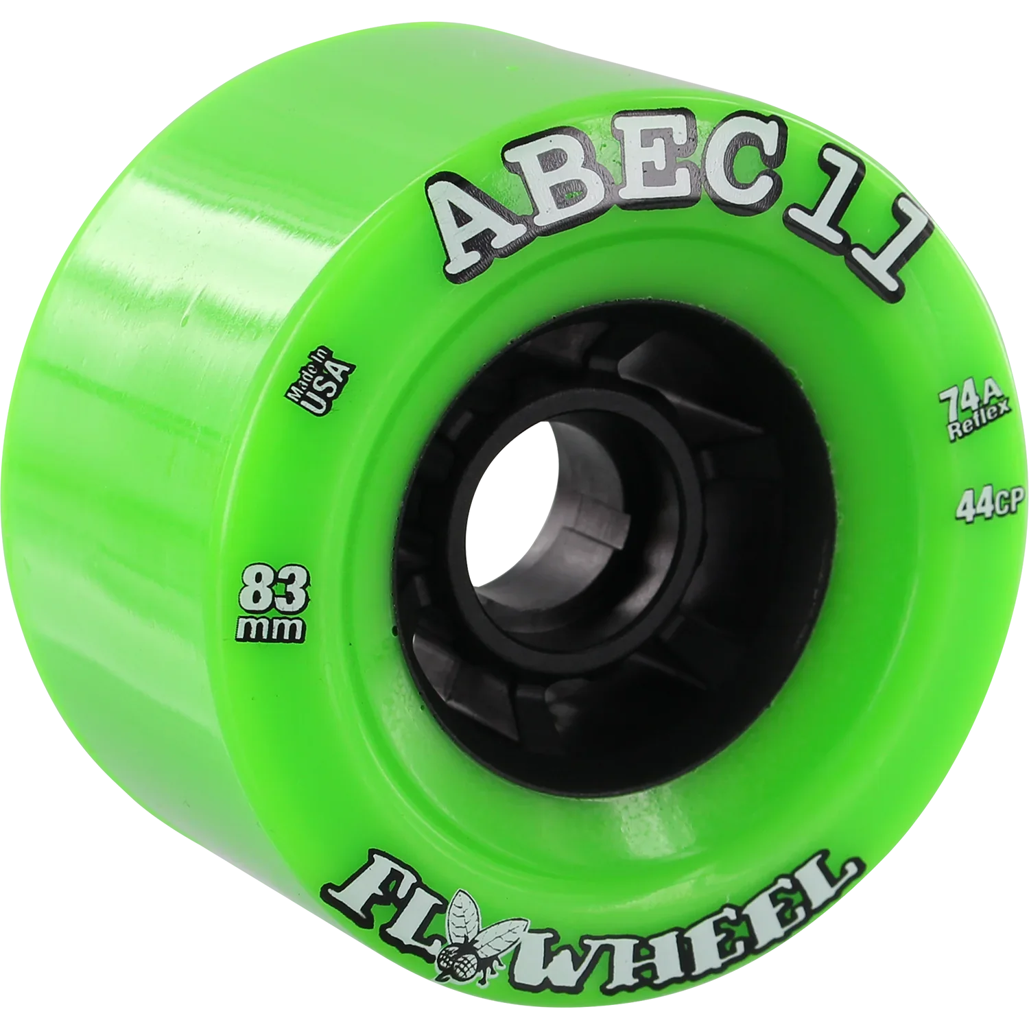 ABEC 11 Flywheel 83mm 74A Green - 4 Pack Longboard Skateboard Wheels for Smooth Cruising & Downhill Riding