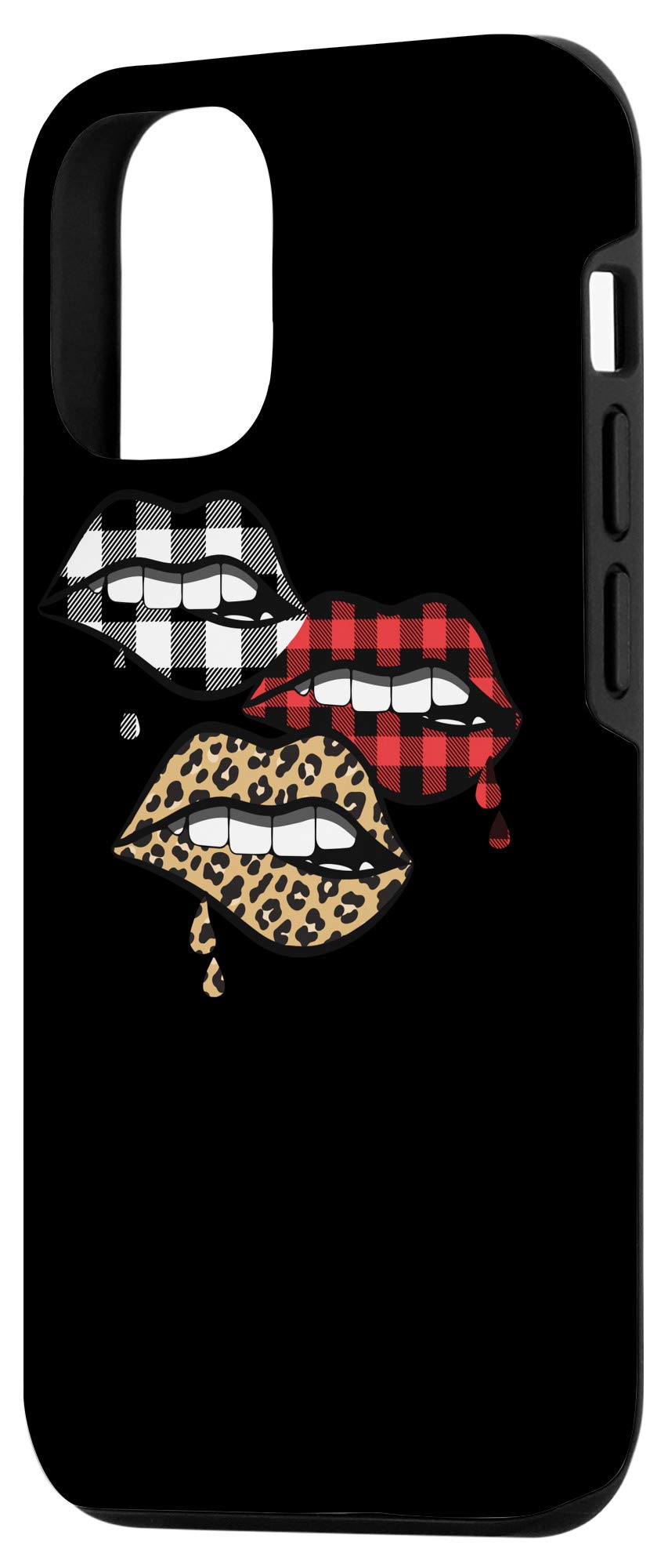 iPhone 12/12 Pro Case - Buffalo Plaid & Red Leopard Print Design - Perfect Gift for Women - Stylish Protection for Everyday Use & Special Occasions