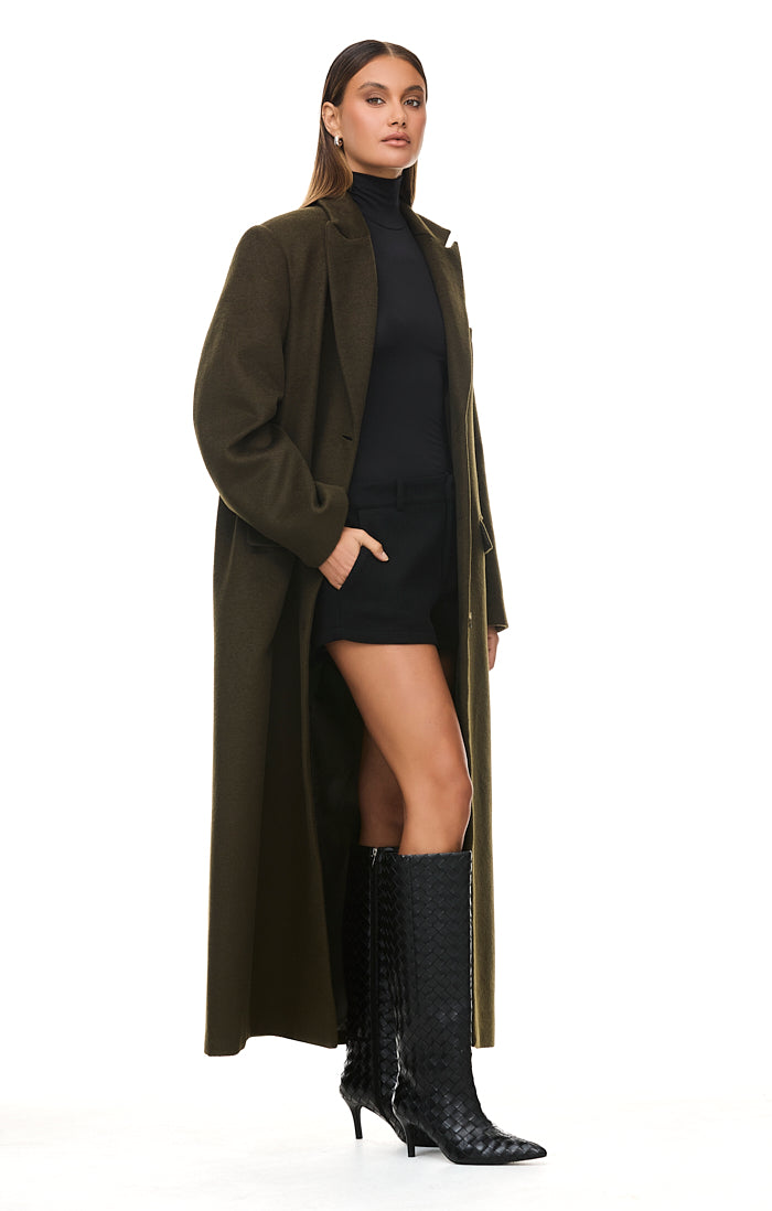 The Isla Deep Olive Coat - Women's Waterproof Trench Coat for Rainy Days | Perfect for Commuting, Travel & Outdoor Adventures