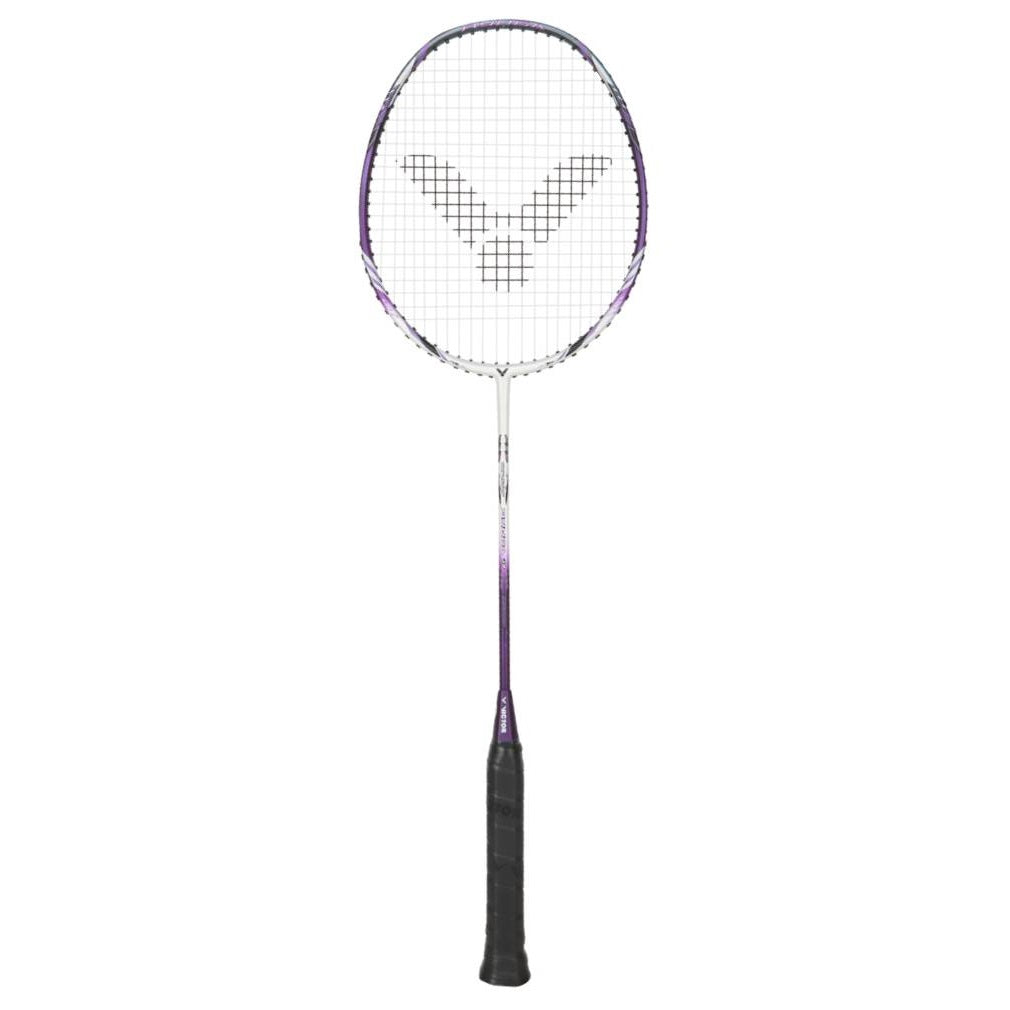 Victor Thruster K Ryuga Junior Badminton Racket (Factory Strung) - Lightweight Carbon Fiber Shuttlecock Racket for Kids & Beginners - Perfect for Training, Practice & Competitive Play