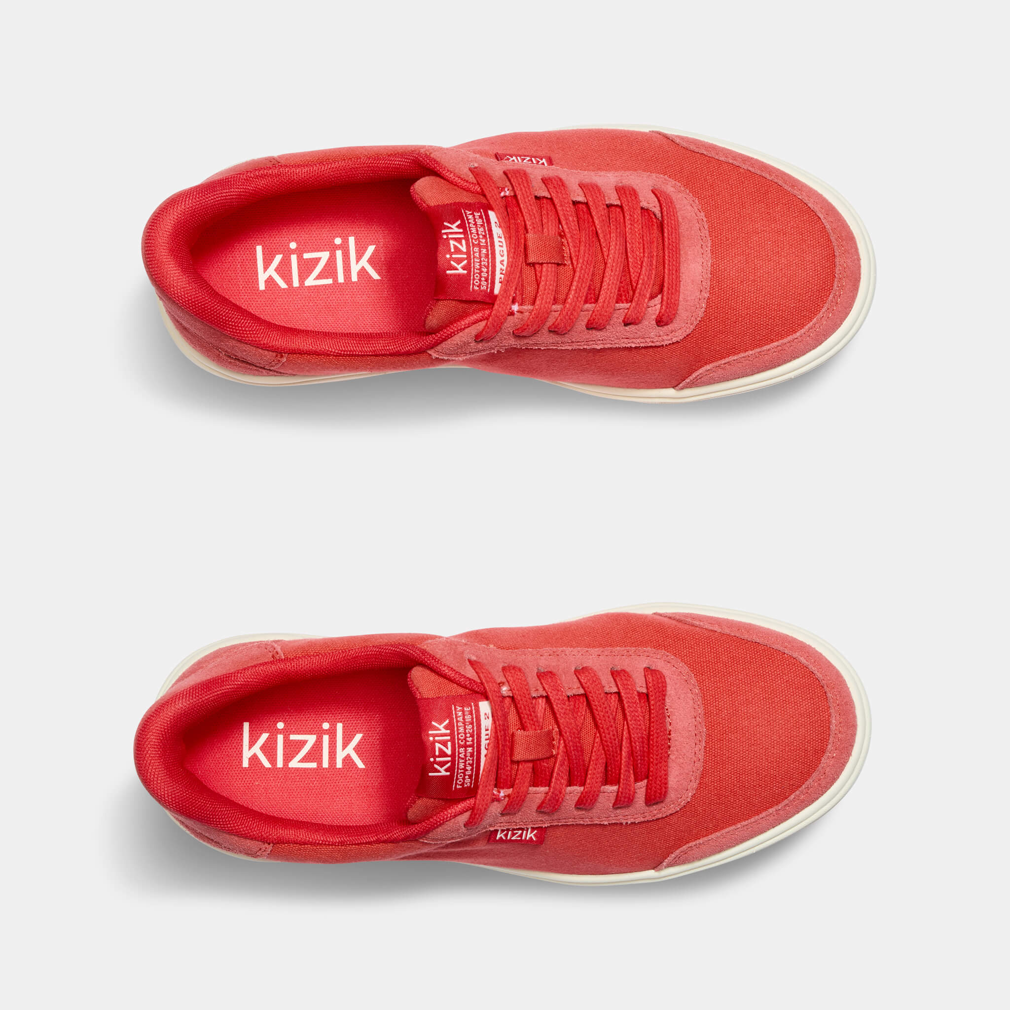 Women's Prague 2 Poppy Red Flats - Comfortable Casual Shoes for Work, Travel & Everyday Wear | Perfect for Office, Walking & Outfits