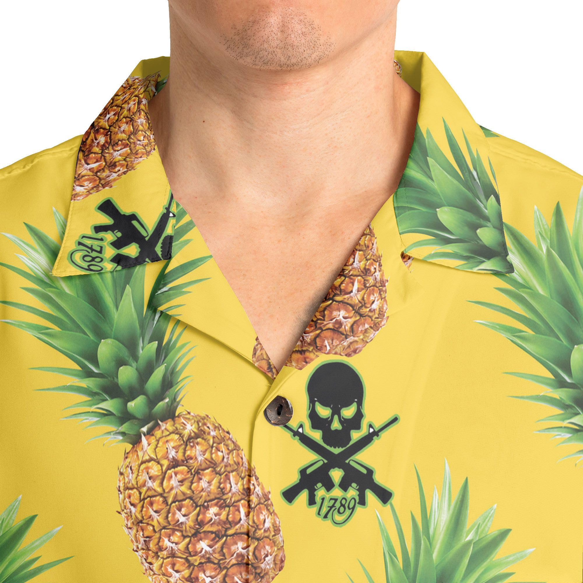 HYPERFAVOR Men's Cool Gun Print Hawaiian Shirts - 2 Pack Short Sleeve Casual Shirts for Summer, Beach & Outdoor Activities - Perfect for Vacation, BBQ Parties & Tropical Events
