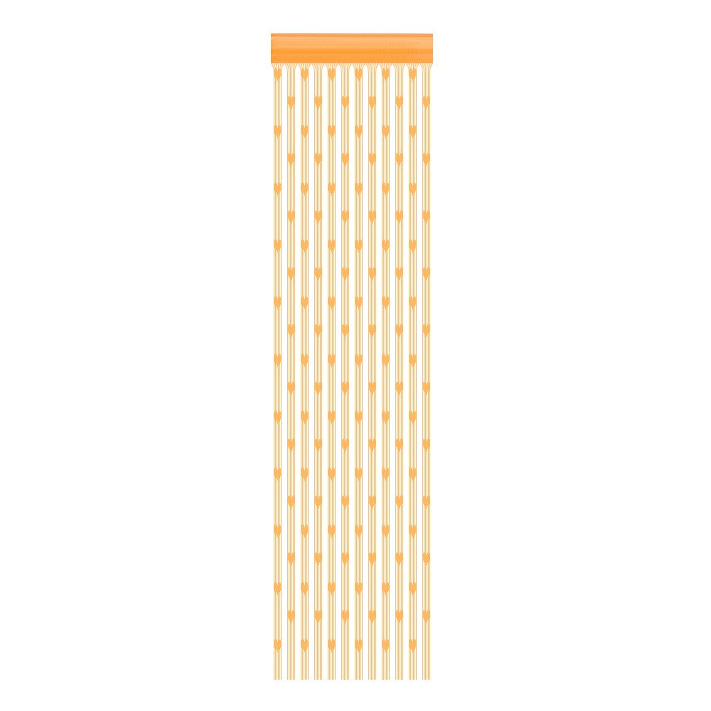 Uikceten 50x200cm Romantic Heart String Curtain - Sheer Window Door Divider Valance for Bedroom, Wedding & Home Decor