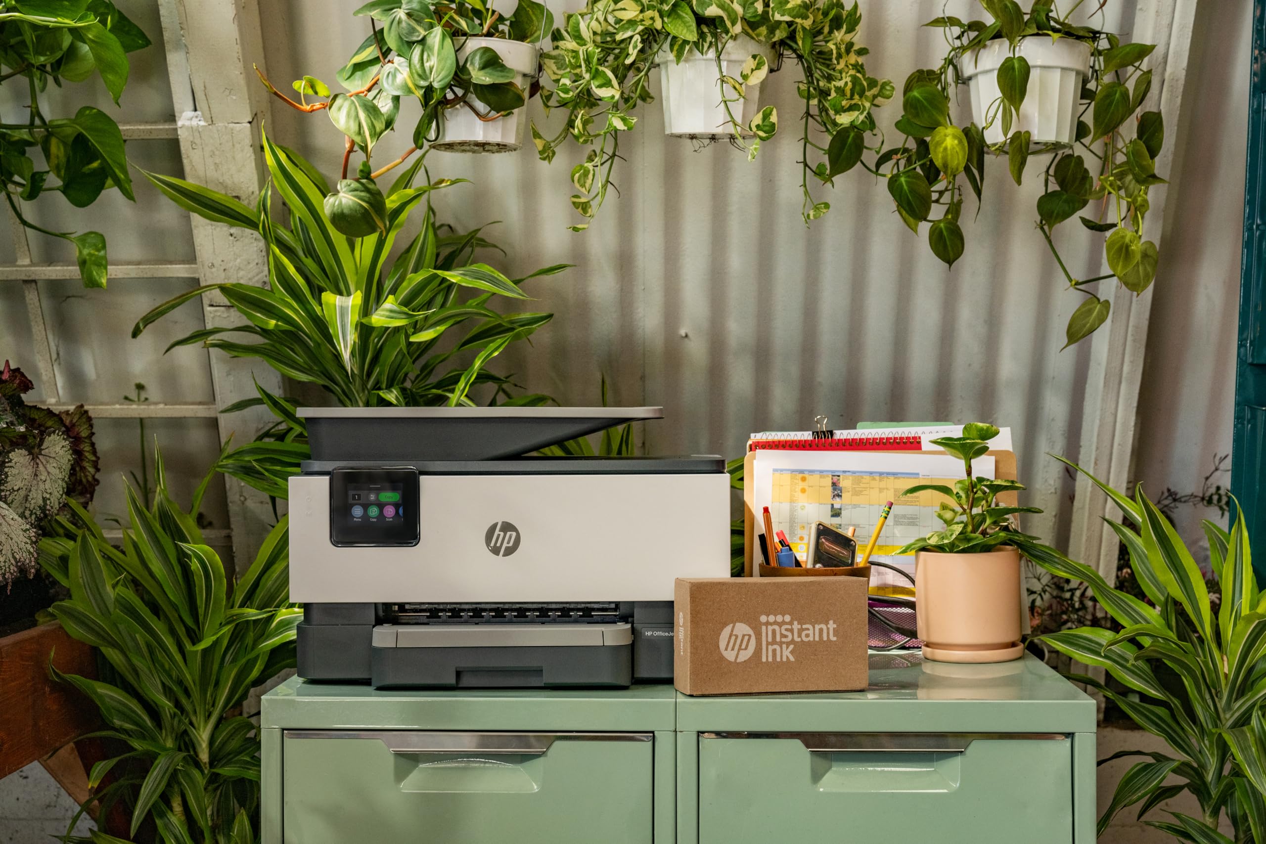HP OfficeJet Pro 9120e All-in-One Wireless Color Printer for Small Business | Print, Scan, Copy with Automatic Document Feeder | Includes 3 Months Instant Ink & Easy Setup | 3-Year Warranty | Perfect for Home Office, Remote Work & School Projects