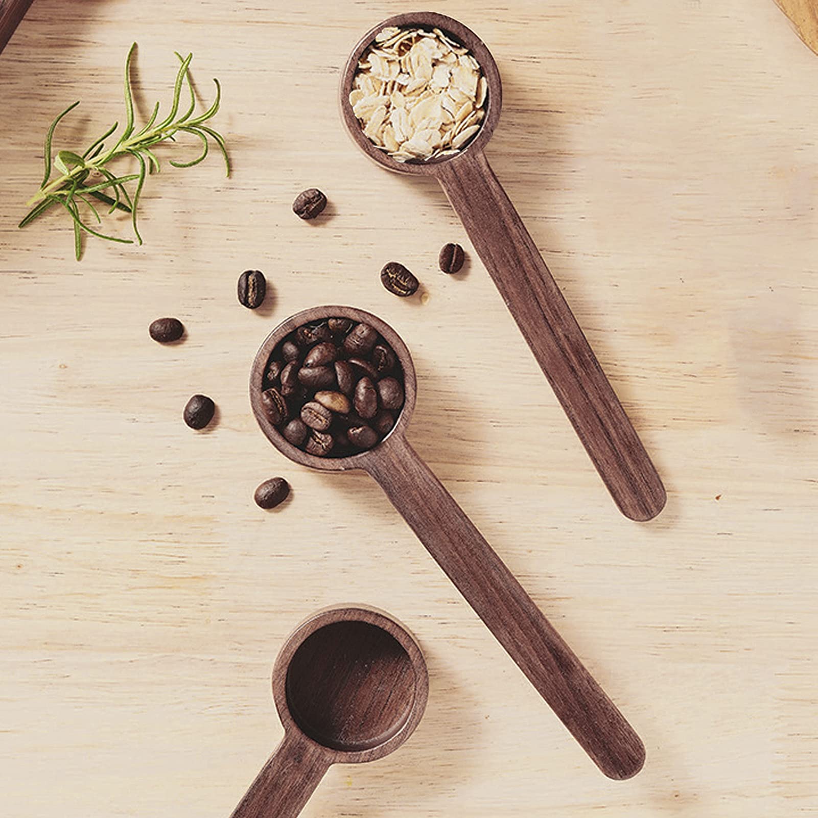 Stainless Steel Measuring Spoon Set - Small & Portable Coffee Scoop for Kitchen, Baking, Cooking - Perfect for Measuring Spices, Coffee, Sugar & More