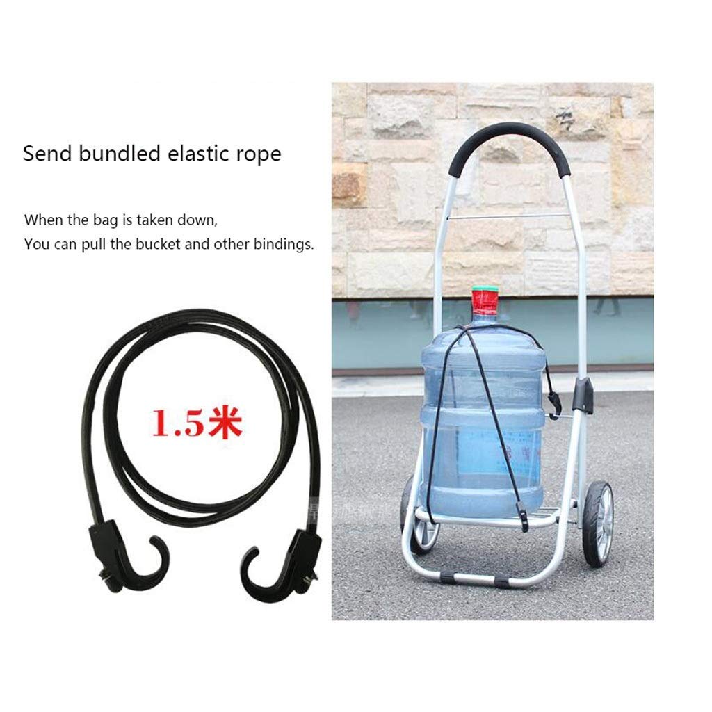 Foldable Collapsible Wagon Cart with Handle - Portable Shopping Trolley for Groceries, Beach, Picnic & Outdoor Activities - Reusable Heavy Duty Utility Cart (Orange)