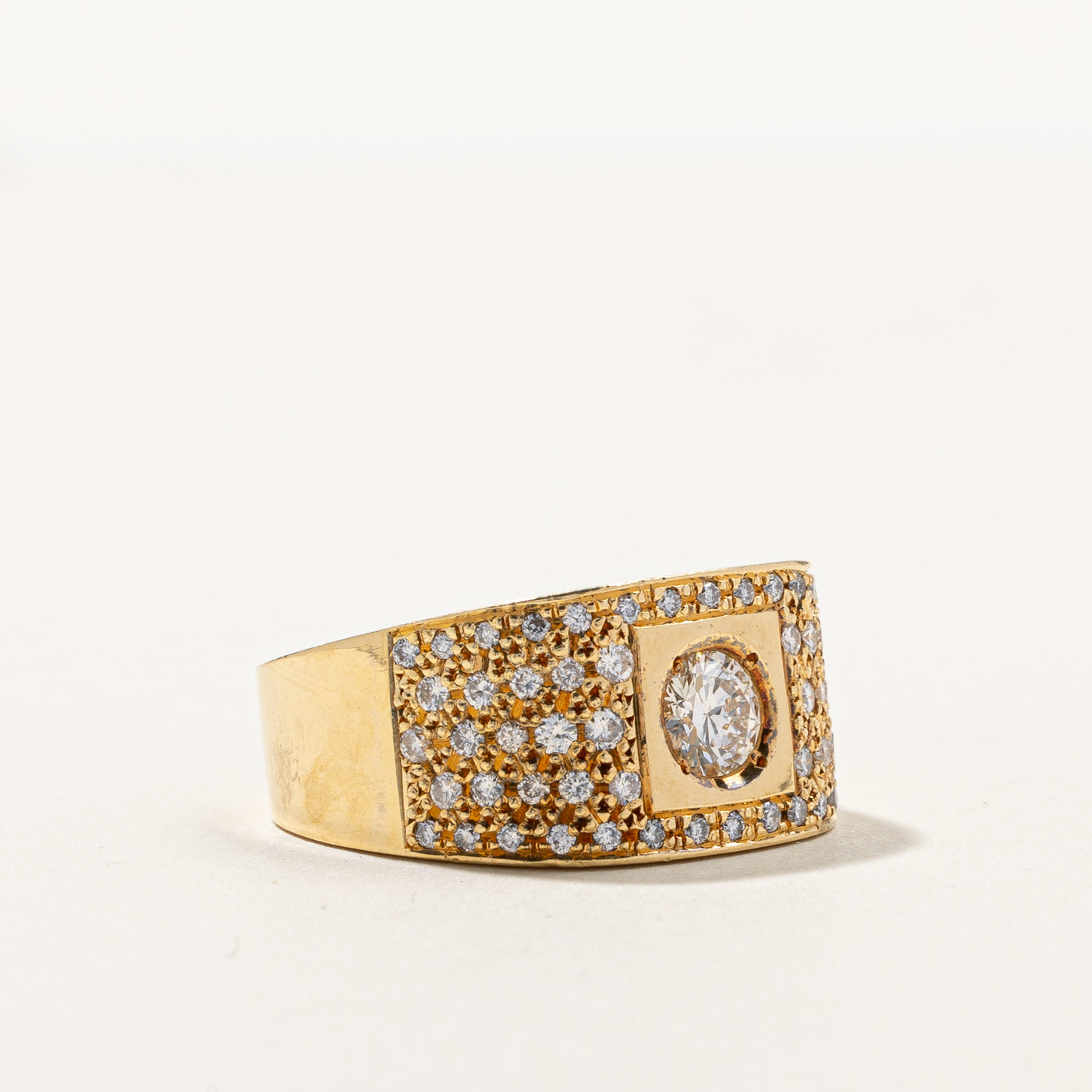 1.35ctw Diamond Grid Accented Wedding Band Ring - Size 9.75 - Elegant & Timeless Jewelry for Women - Perfect for Engagement, Anniversary & Special Occasions