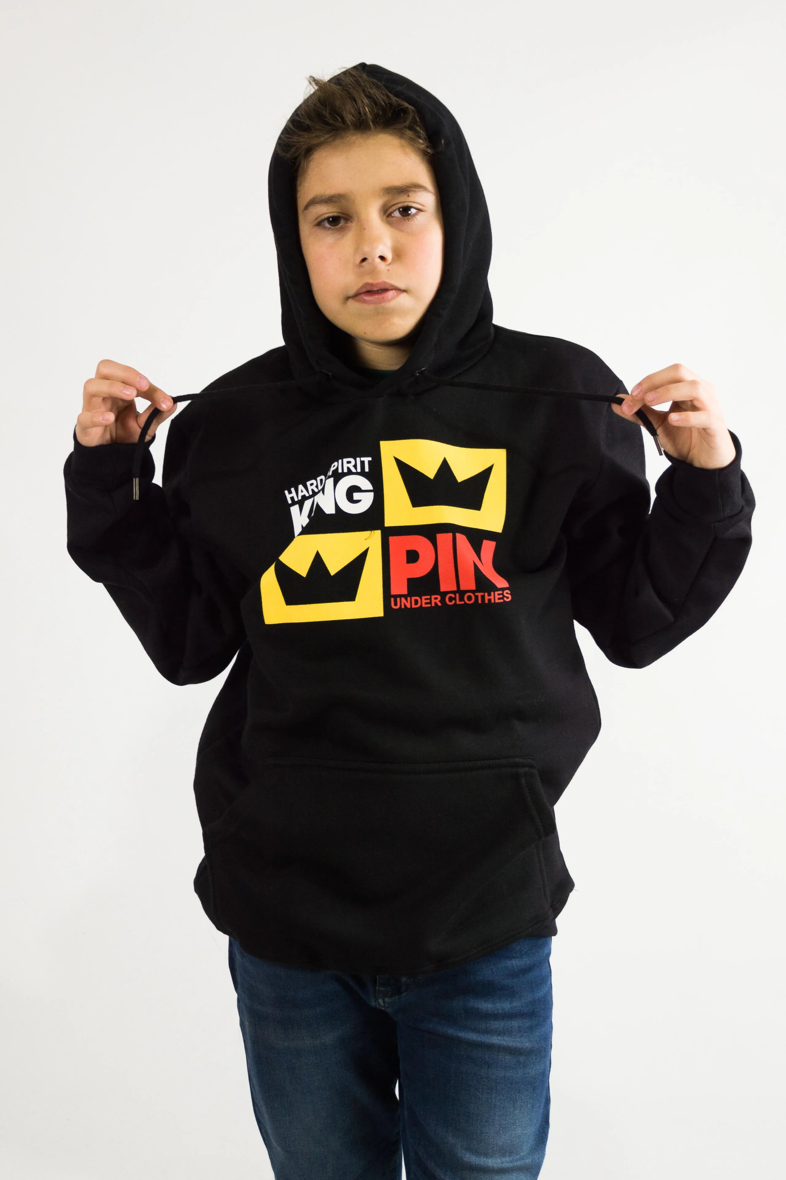 Buzo Kingpin Kangaroo Hoodie - Men's Fleece-Lined Sweatshirt for Winter Warmth & Streetwear Style | Perfect for Casual Outfits, Gym, and Outdoor Activities