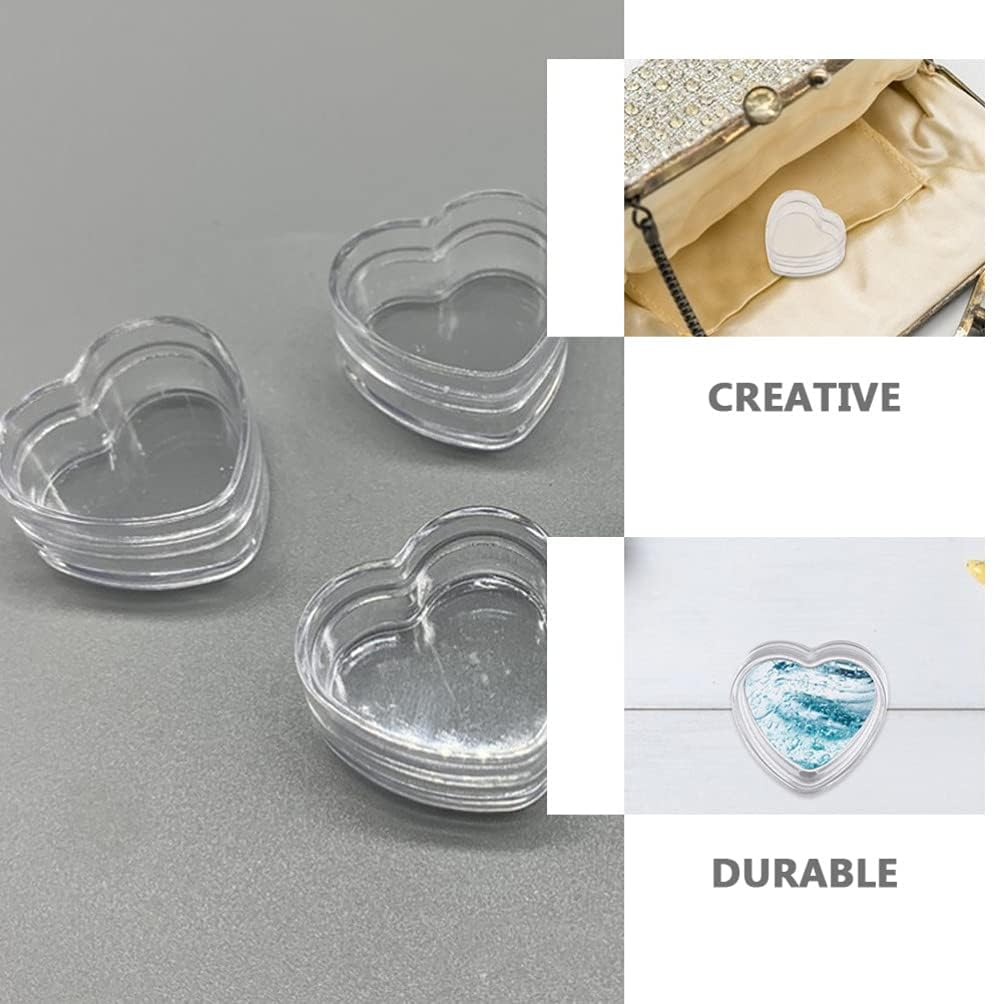 25-Pack Heart-Shaped Acrylic Tealight Candle Holders with Wicks - 1 Inch DIY Candle Making Supplies for Weddings, Parties, Home Decor & Romantic Gifts