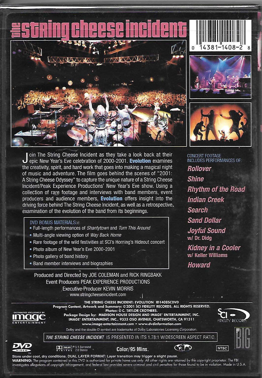 String Cheese Incident - Evolution [DVD] | Live Concert Performance | Perfect for Music Lovers & Jam Band Fans | Great for Home Entertainment & Gifts
