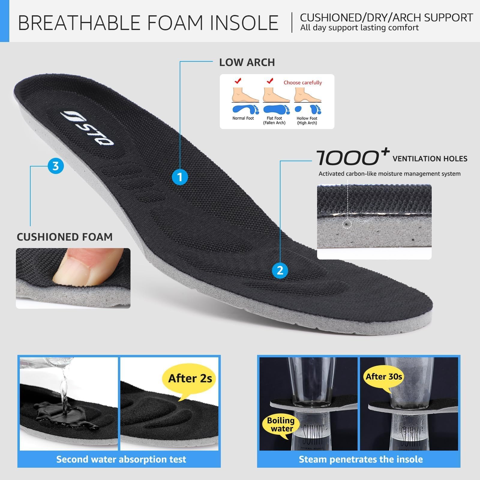 STQ Women's Slip-On Walking Sneakers - Hands-Free Orthopedic Shoes for Comfort & Support | Perfect for Walking, Travel & Everyday Wear