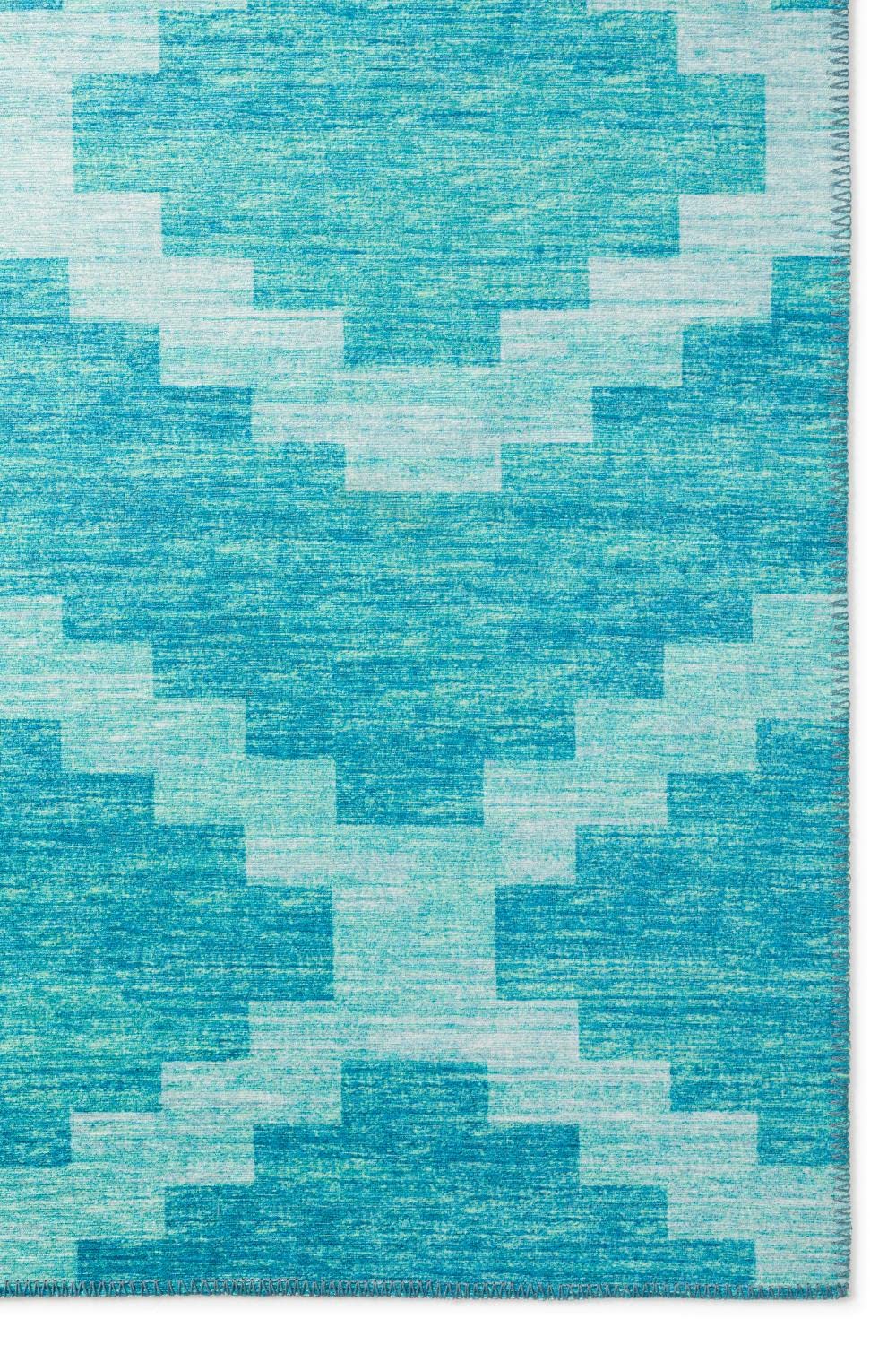 Addison Rugs Yuma AYU39 Turquoise 3' x 5' Area Rug - Soft & Durable for Living Room, Bedroom, or Office Decor