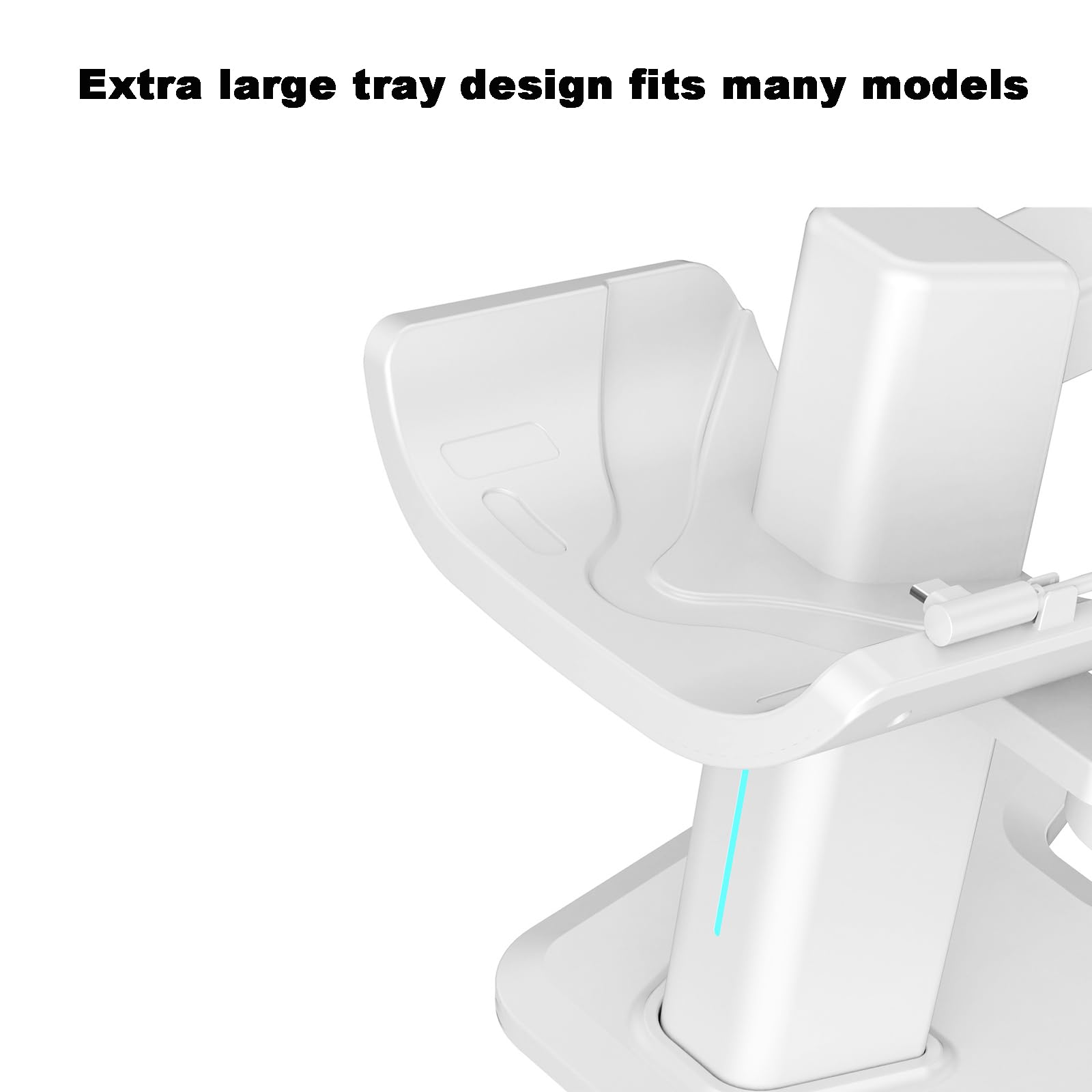 HUAYUWA VR Headset Stand for Meta Quest 3 - Charging Dock Station with Controller Holder, Tabletop Organizer for Quest 3 Accessories - Perfect for Gaming Setup & VR Accessory Storage