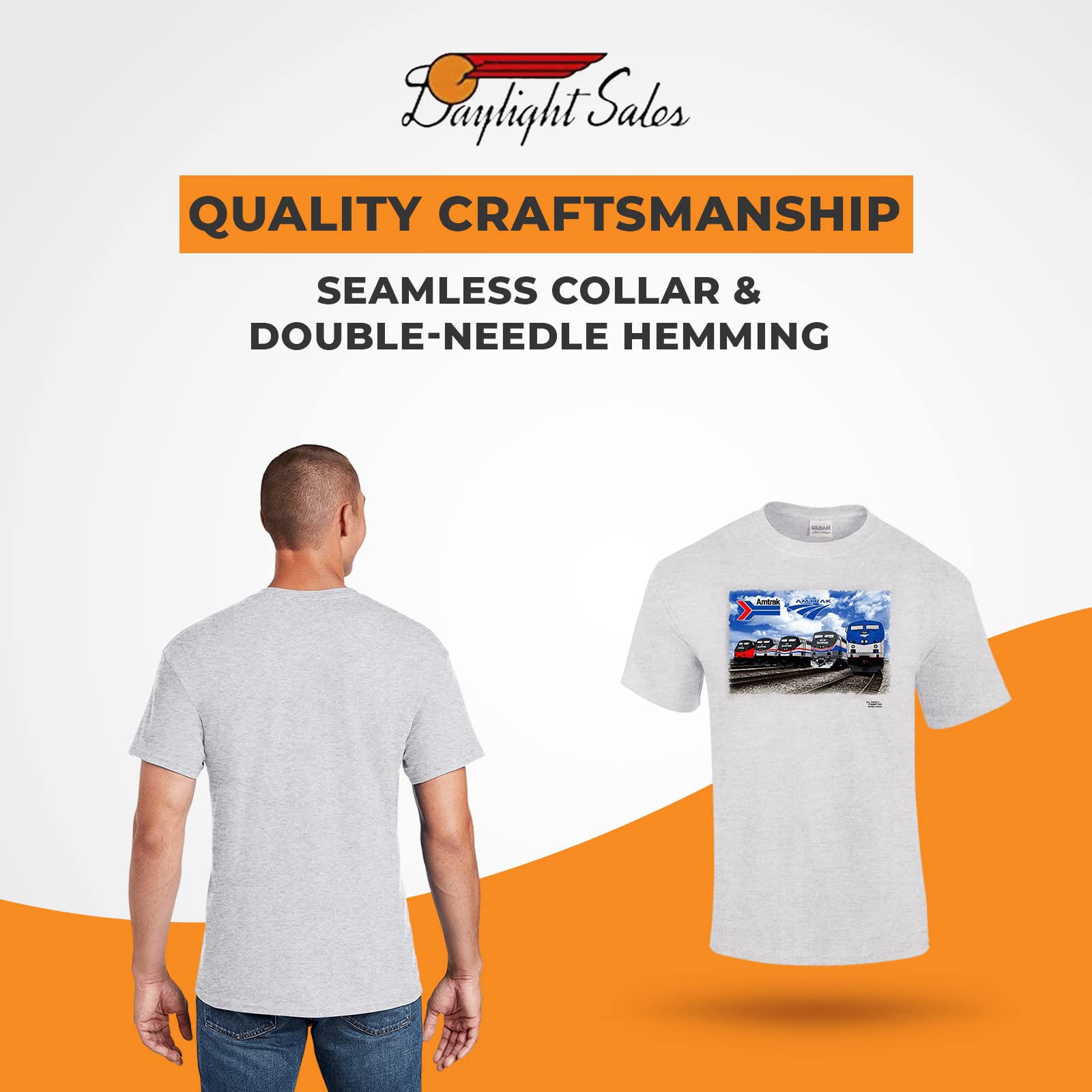 Amtrak Heritage Authentic Railroad T-Shirt - Vintage Train Enthusiast Gift | Perfect for Railfans, History Buffs & Travel Lovers