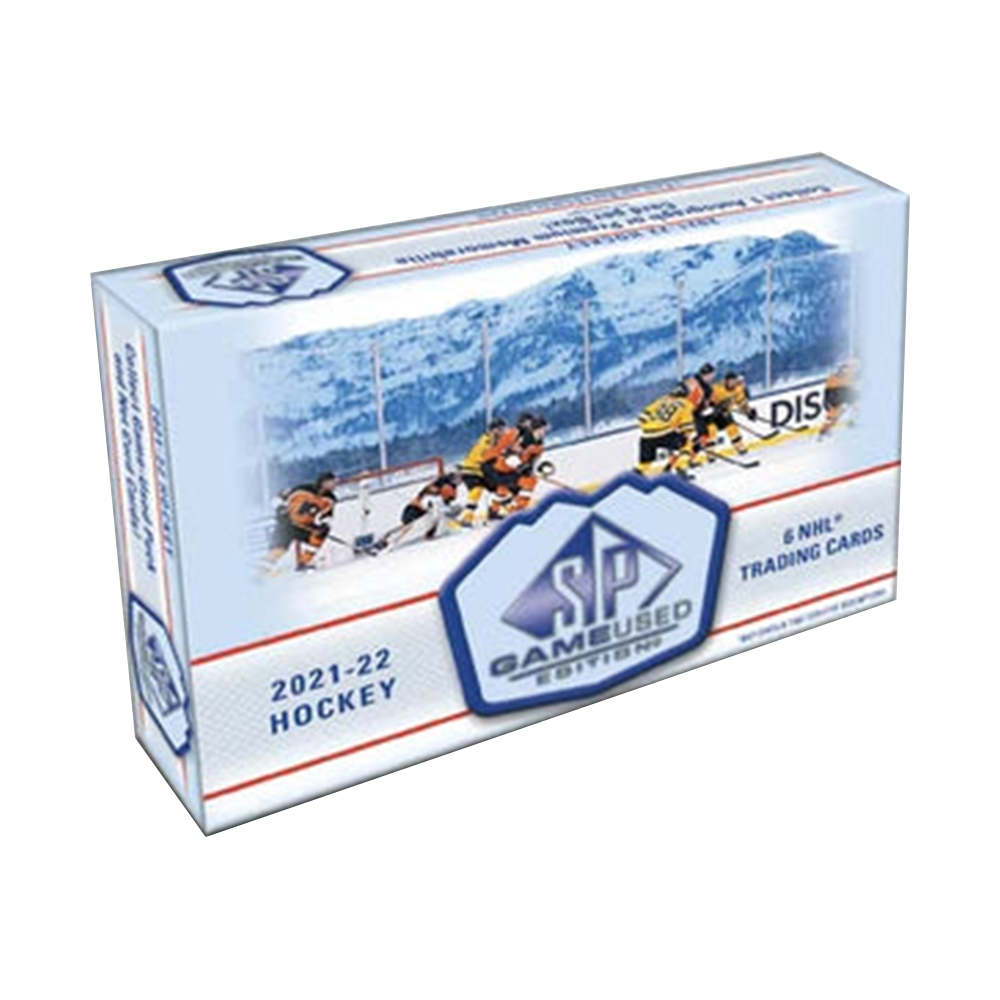 2021-22 Upper Deck SP Game Used Hockey Hobby Box - Authentic NHL Collectible Cards for Trading & Display - Perfect for Hockey Fans & Card Collectors