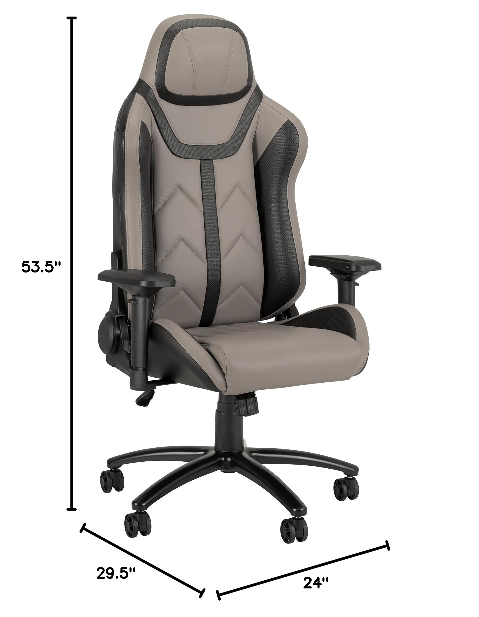 Norwood Elevate 1 Ergonomic Gaming Chair - Adjustable High Back Racing Style Office Chair with Lumbar Support for PC, Desk & Esports (Model NOR-UTH3000GR-SO) - Perfect for Long Gaming Sessions, Home Office & Streaming Setups