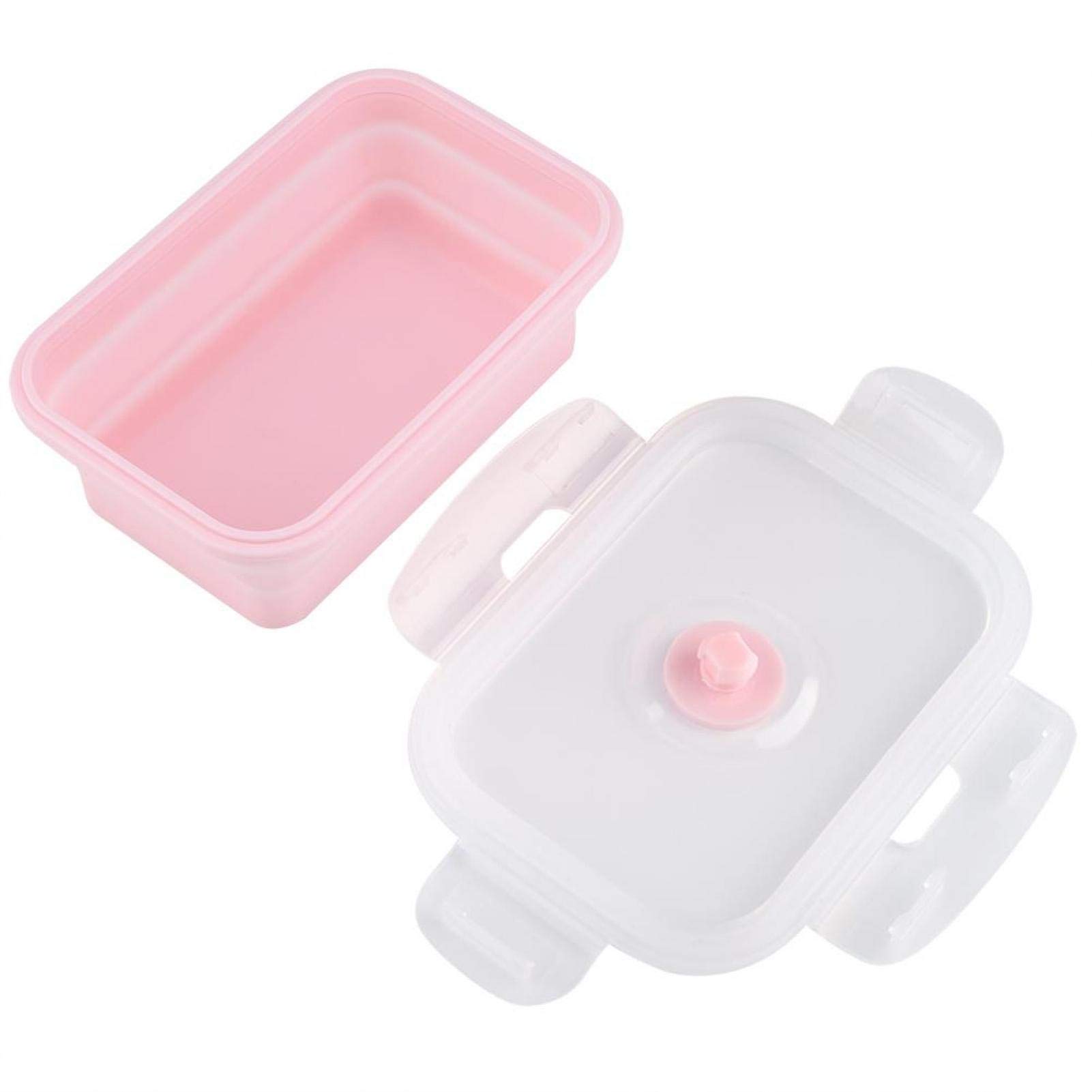 Haofy 1200ml Silicone Food Storage Containers - Collapsible Rectangle Lunch Boxes for Meal Prep, Picnic & Travel | Microwave, Freezer & Dishwasher Safe | Perfect for Office, School & Outdoor Adventures