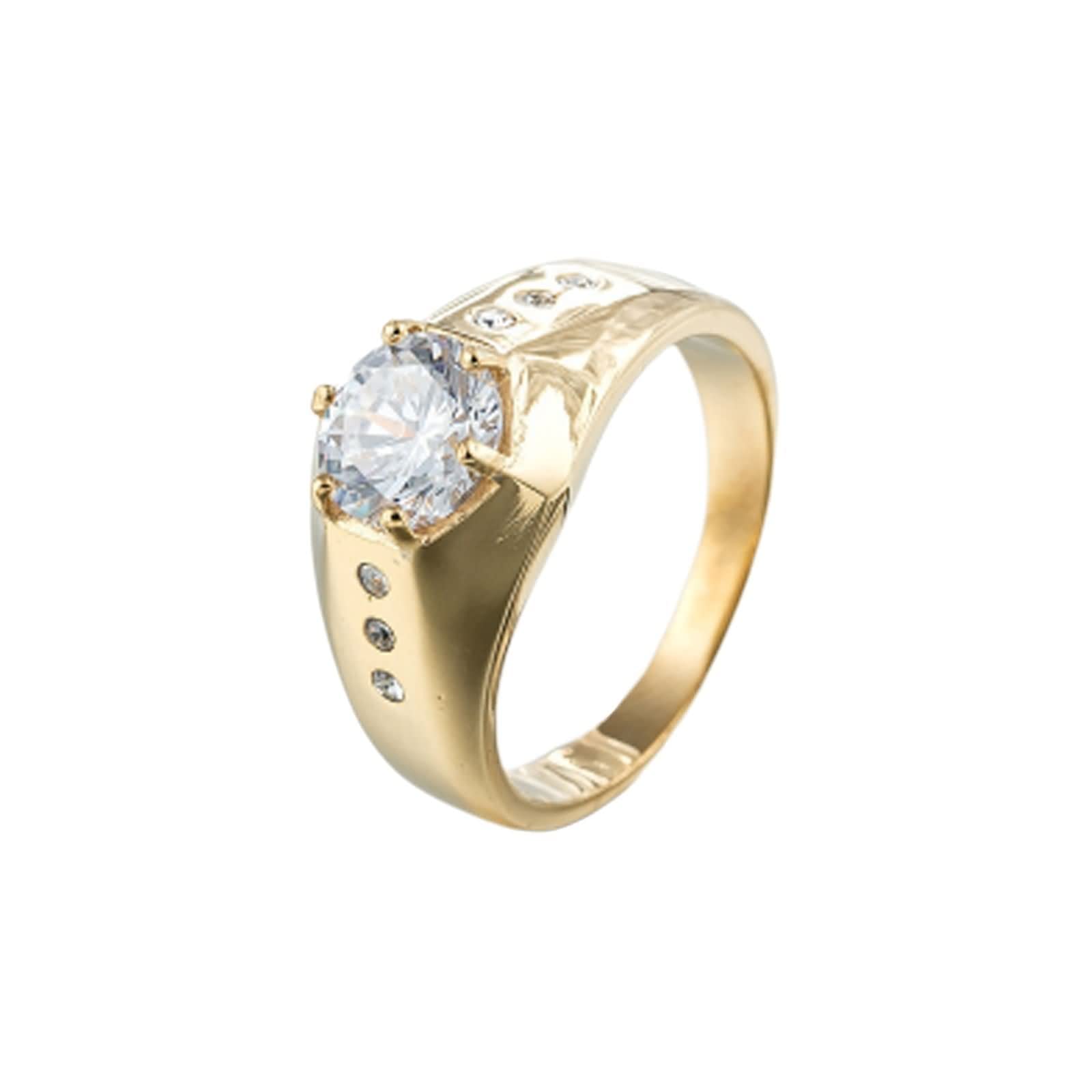 Gothic Men's Ring - Stainless Steel Cubic Zirconia for Wedding & Party