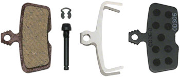 SRAM Disc Brake Pads - Organic Compound, Steel Backed, Quiet Performance for SRAM Code, Code R, Code RSC & Guide RE | Perfect for Mountain Biking & Trail Riding
