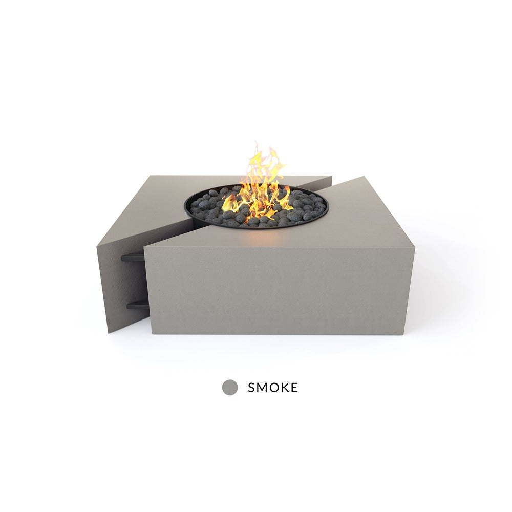 Outdoor Fire Pit Table with Lid - Stainless Steel & Glass Wind Guard for Patio, Garden, Backyard - Perfect for Camping, BBQ, and Relaxing Evenings