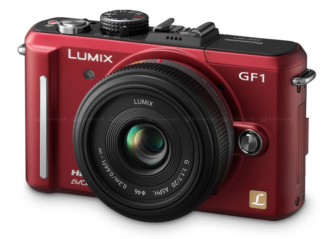Panasonic Lumix DMC-GF1 12.1MP Mirrorless Digital Camera with Interchangeable Lenses (Red) - Perfect for Travel Photography, Vlogging & Street Shooting