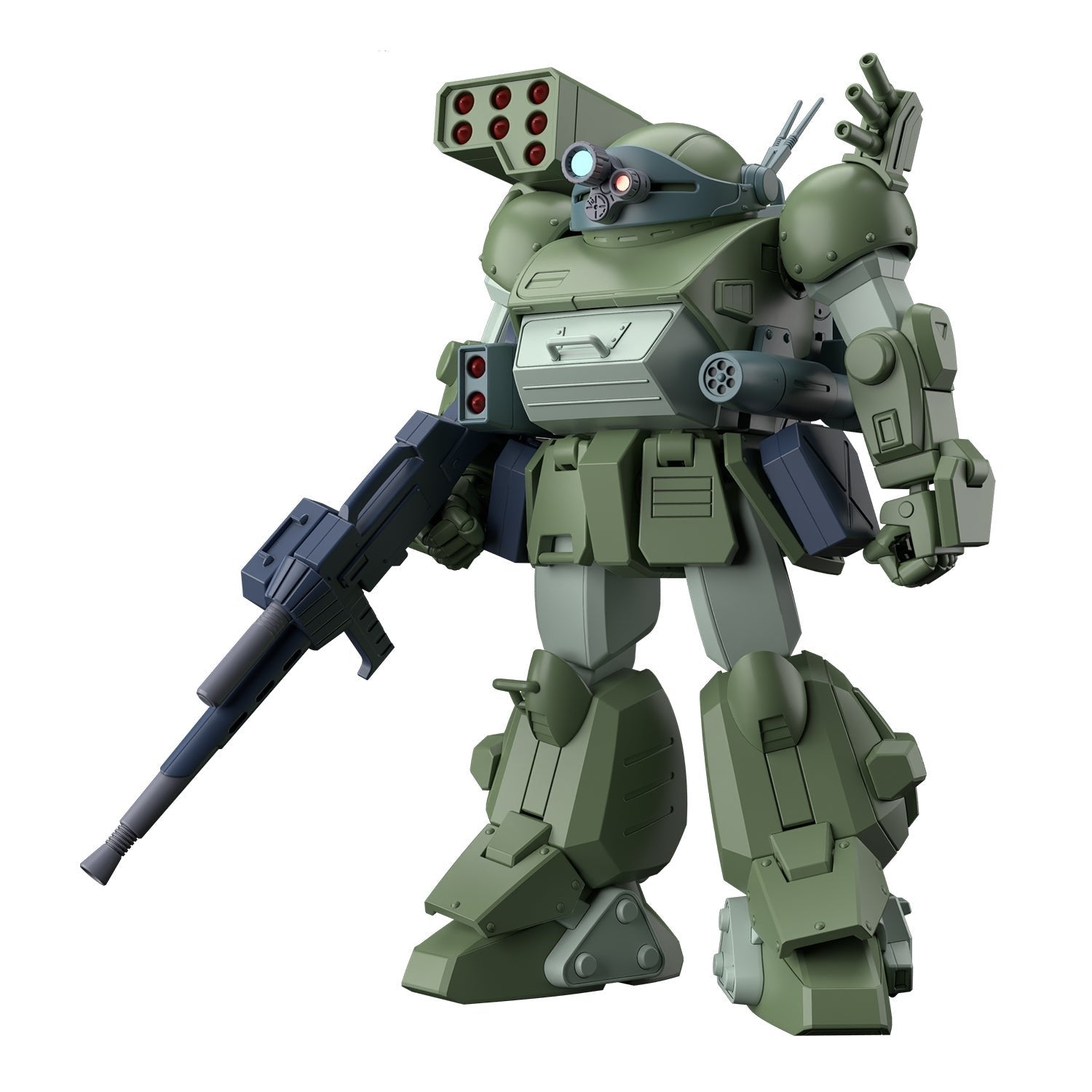 Bandai HG Armored Trooper Votoms: The Last Red Shoulder ATM 09 STTC Scopedog Turbo Custom Model Kit - 1/48 Scale Military Mecha Action Figure for Collectors & Anime Fans - Perfect for Display, Gifts & Anime Model Building Enthusiasts
