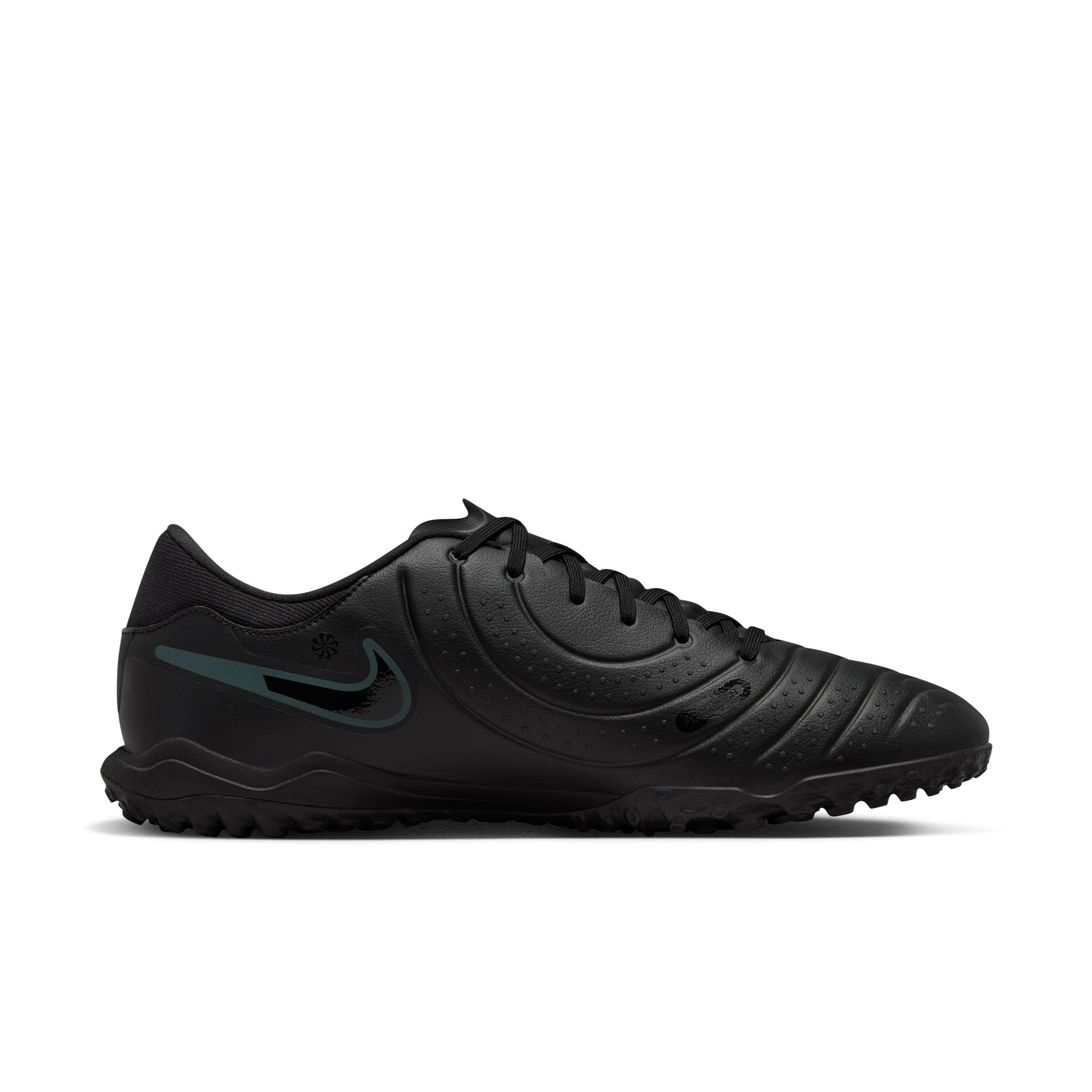 Nike Tiempo Legend 10 Academy TF Turf Soccer Shoes for Men - Black/Deep Jungle - Perfect for Artificial Grass & Indoor Soccer Training