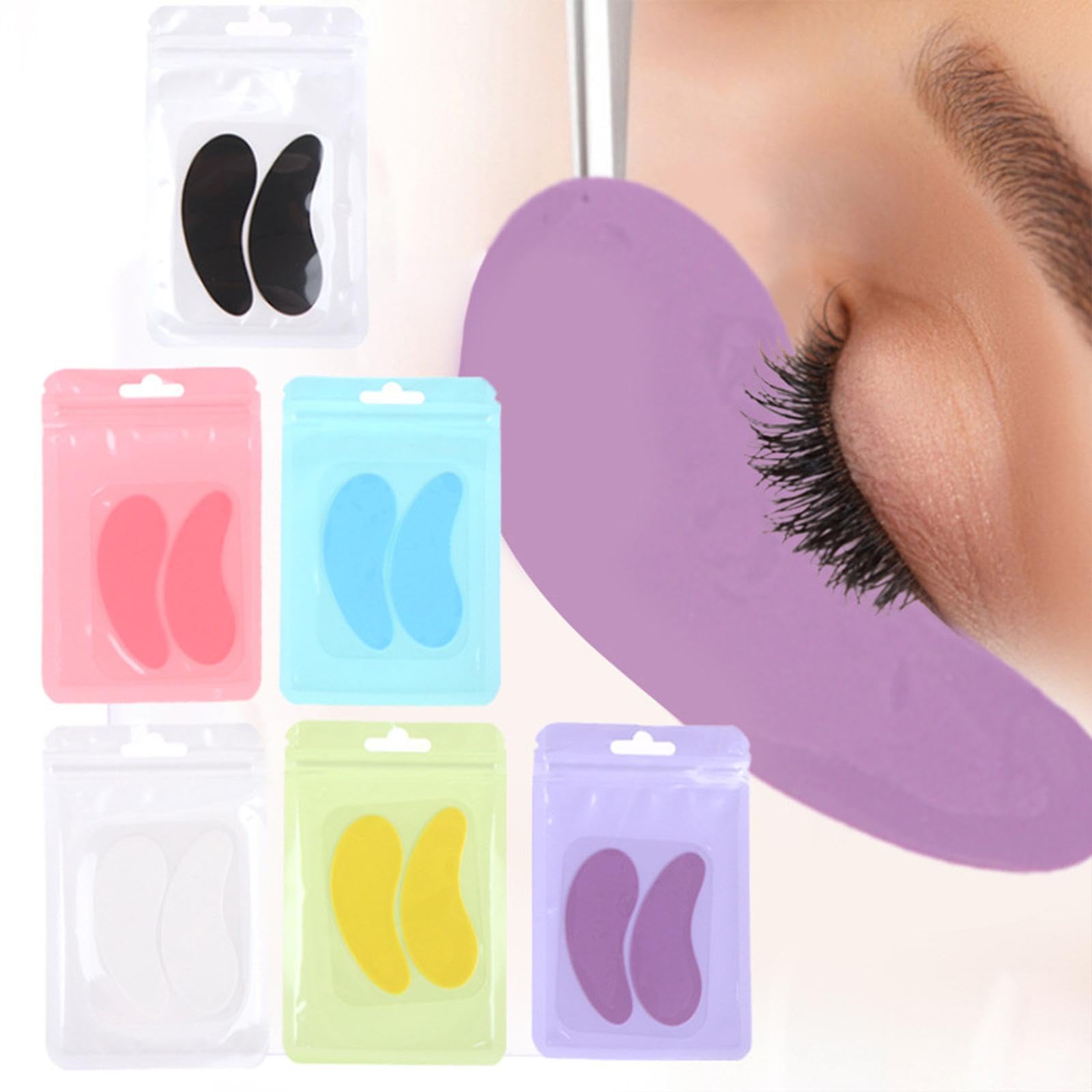 Soft Gel Under Eye Pads for Eyelash Extensions - Hypoallergenic & Comfortable Eye Protection, 2 Pack Yellow - Perfect for Lash Techs & DIY Home Salon Use