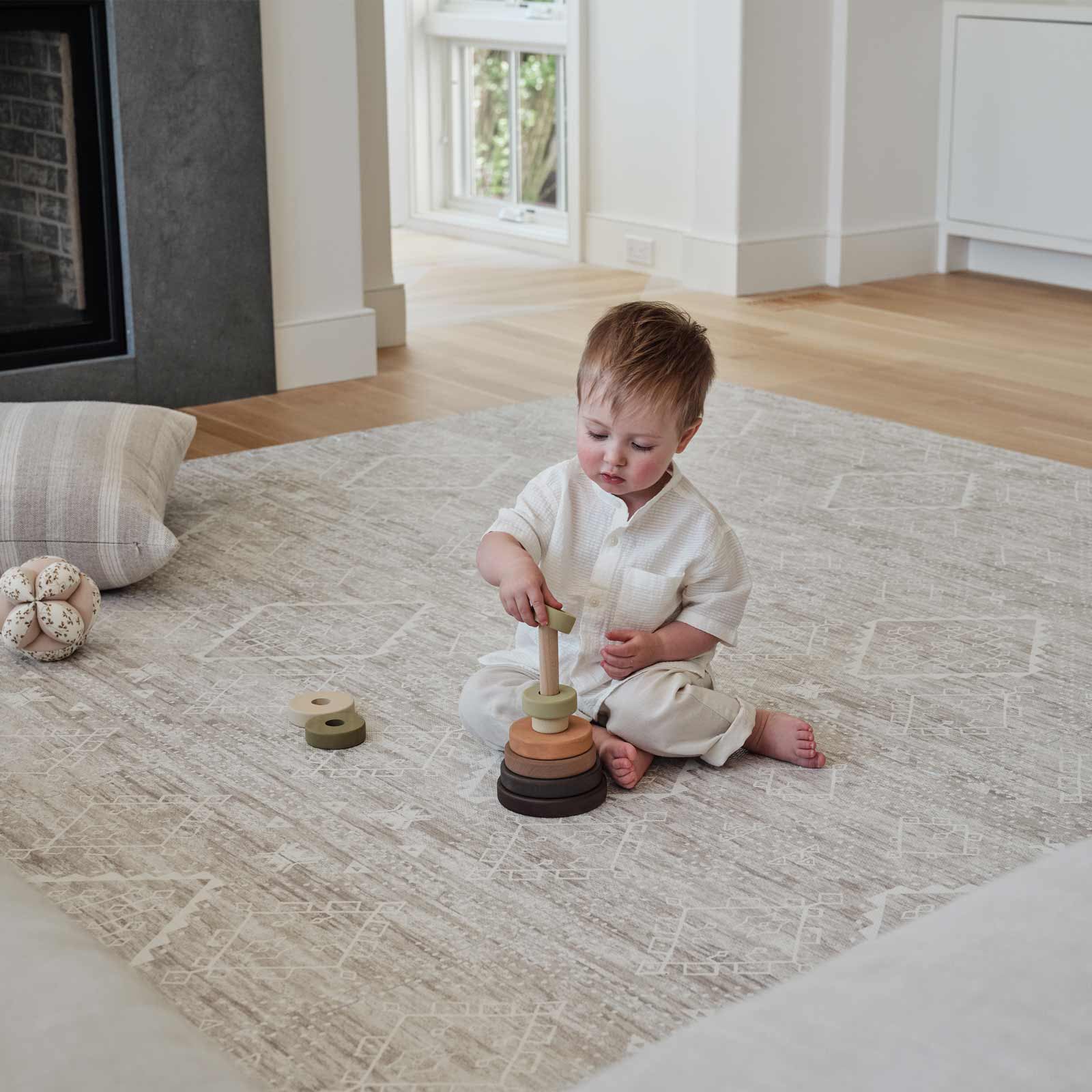 Little Nomad Play Mat | Non-Toxic Baby Play Mat for Crawling & Tummy Time | Soft & Safe Floor Mat for Nursery, Daycare & Home Play Areas
