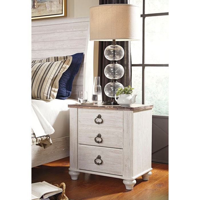 Urban Rustic White Wash Bedroom Set B267 - Modern Farmhouse Furniture for Bedroom, Living Room & Guest Room - Edmonton Furniture Store | Durable Wooden Bed Frame, Nightstand & Dresser for Cozy Home Decor
