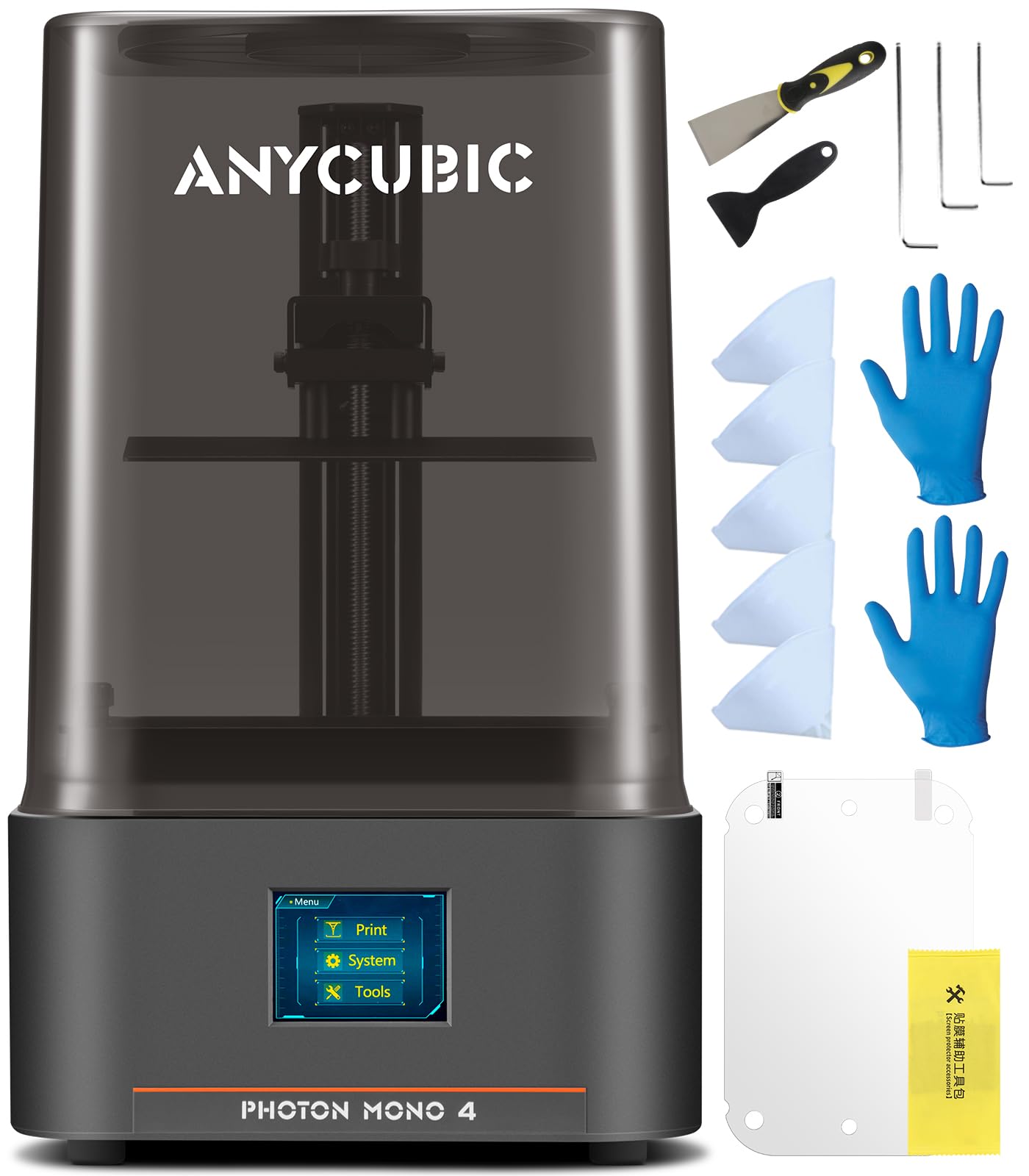 ANYCUBIC Photon Mono 4 10K Resin 3D Printer with 7-inch Mono LCD Screen, Upgraded LighTurbo Matrix, 6.04