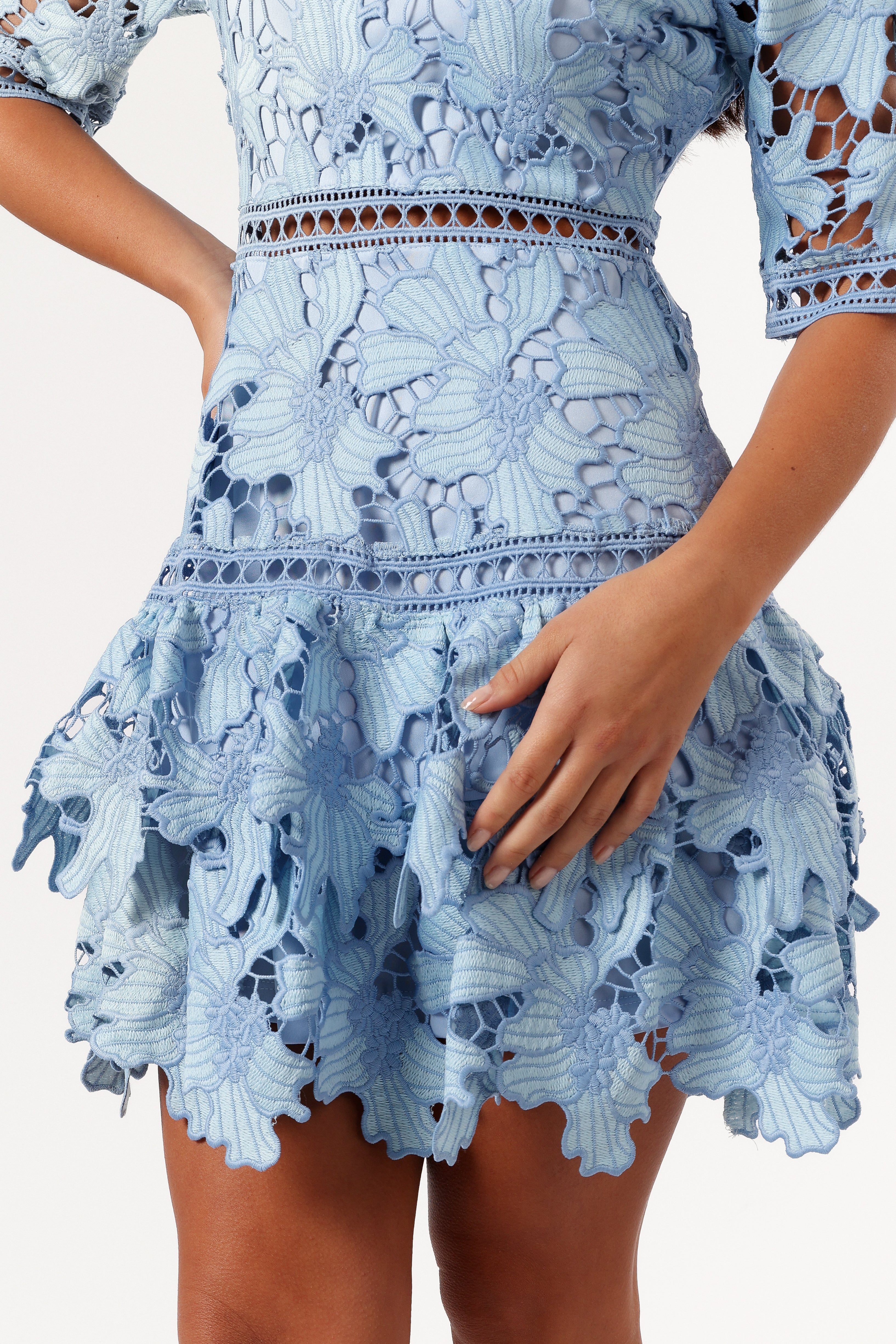Destan Mini Dress - Blue Multi Color Floral Summer Dress for Women | Casual Party, Beach, Vacation Outfit