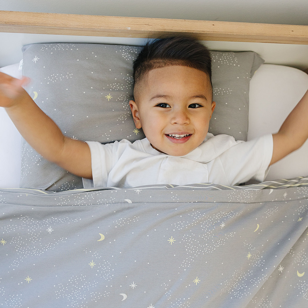 Ecolino® 100% Organic Cotton Pillowcases - 2 Pack (Milky Way & Stripes) | Soft & Breathable Bedding for a Comfortable Sleep | Perfect for Home, Hotel, and Travel Use