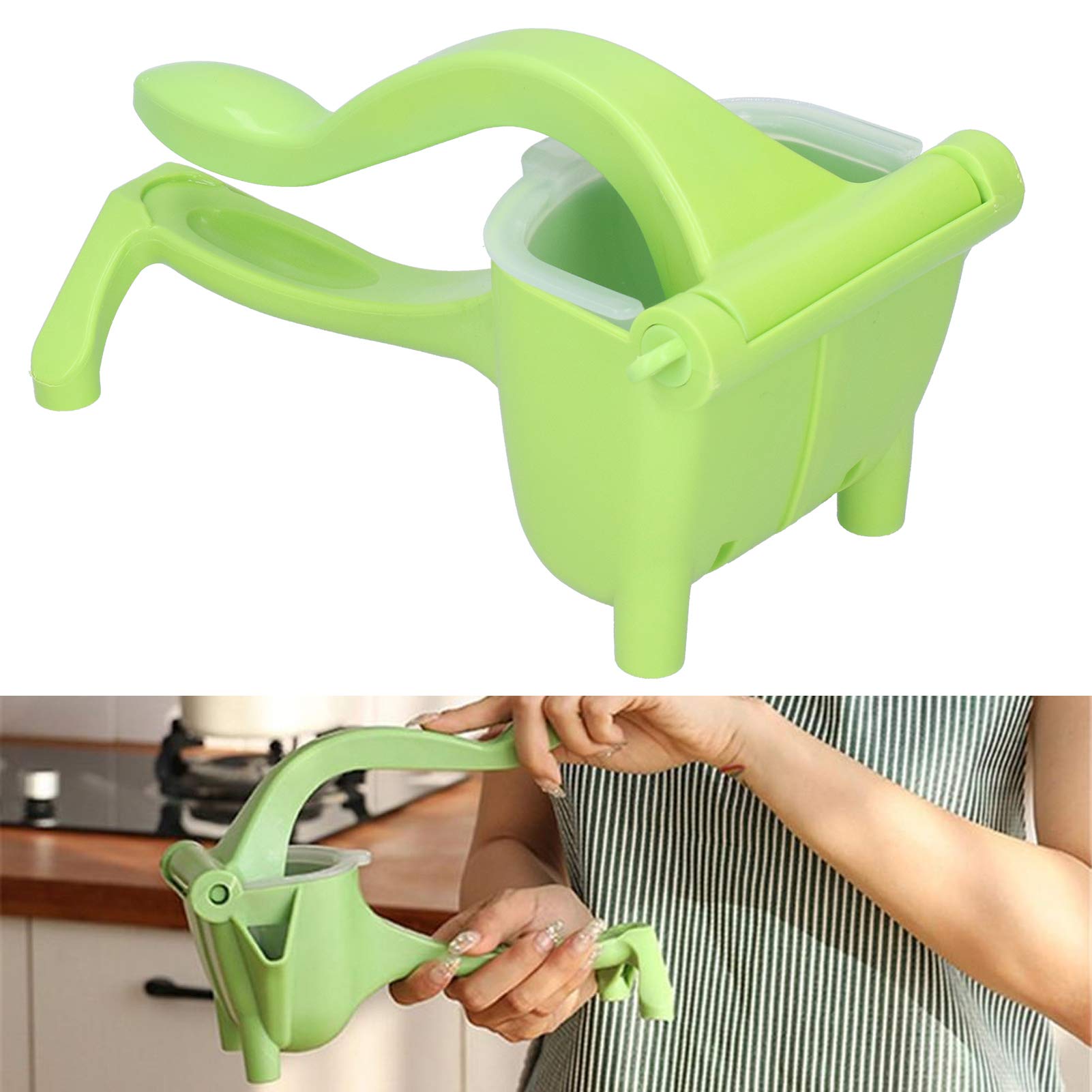 Manual Lemon Squeezer - Plastic Hand Juicer for Citrus Fruits, Multifunctional Kitchen Tool for Fresh Orange, Lime & Lemon Juice - Perfect for Cocktails, Baking & Healthy Drinks