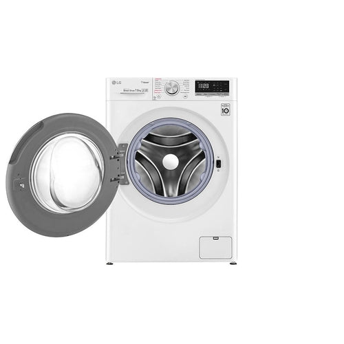 LG WV5 1275W 7.5kg Front Load Washing Machine with Steam Function - Energy Efficient, Quiet Operation for Apartments & Small Homes - Perfect for Laundry Rooms & Compact Spaces